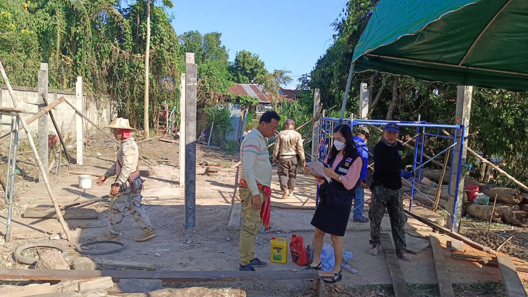 พช.น่าน ติดตามการดำเนินการสร้างบ้าน ครัวเรือนยากจน “ซ่อมบ้าน สร้างสุข แก้จนคนน่าน” พื้นที่อำเภอเวียงสา