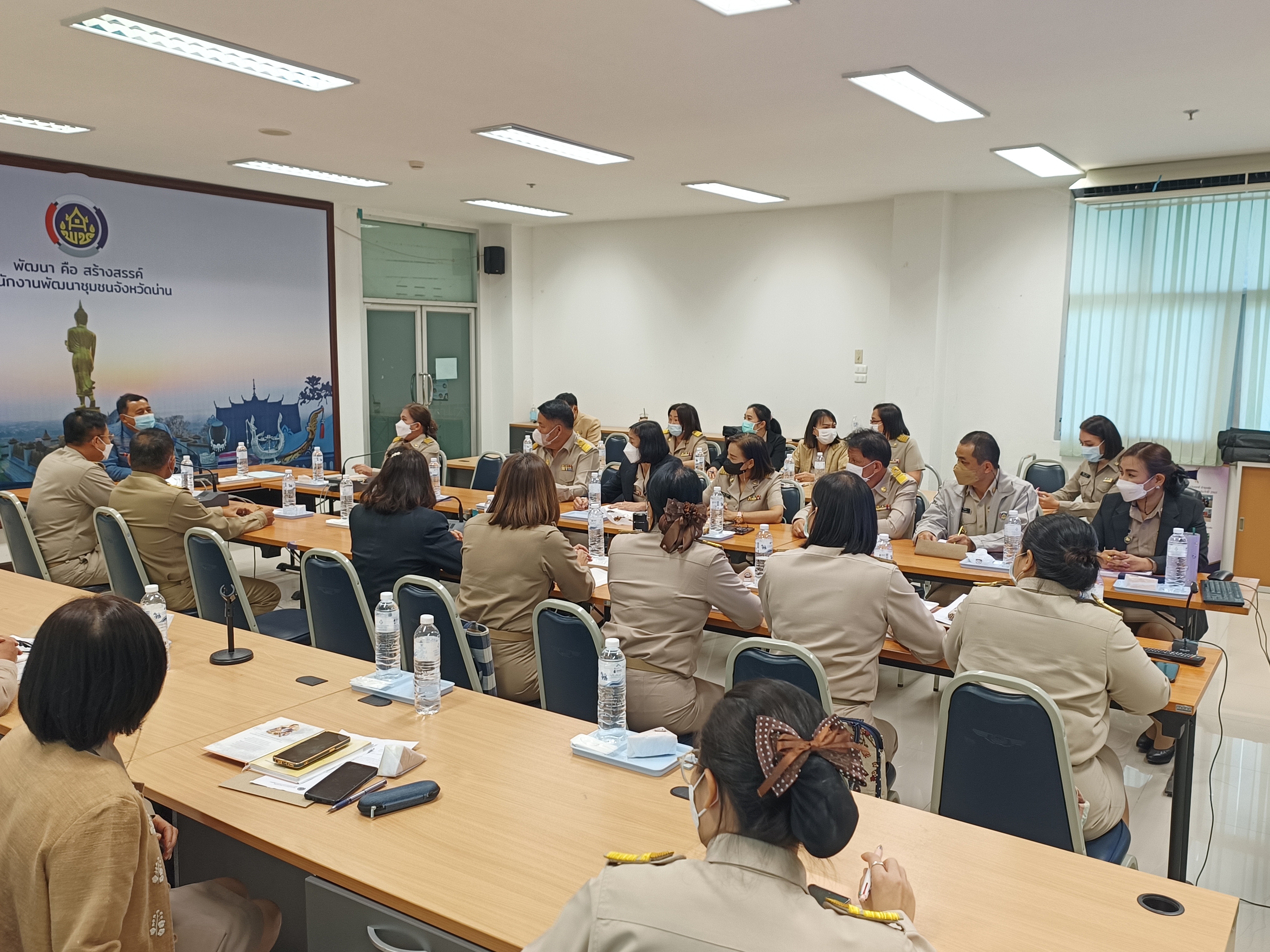 หัวหน้าผู้ตรวจราชการกรมการพัฒนาชุมชน ลงพื้นที่ติดตามงานในพื้นที่จังหวัดน่าน