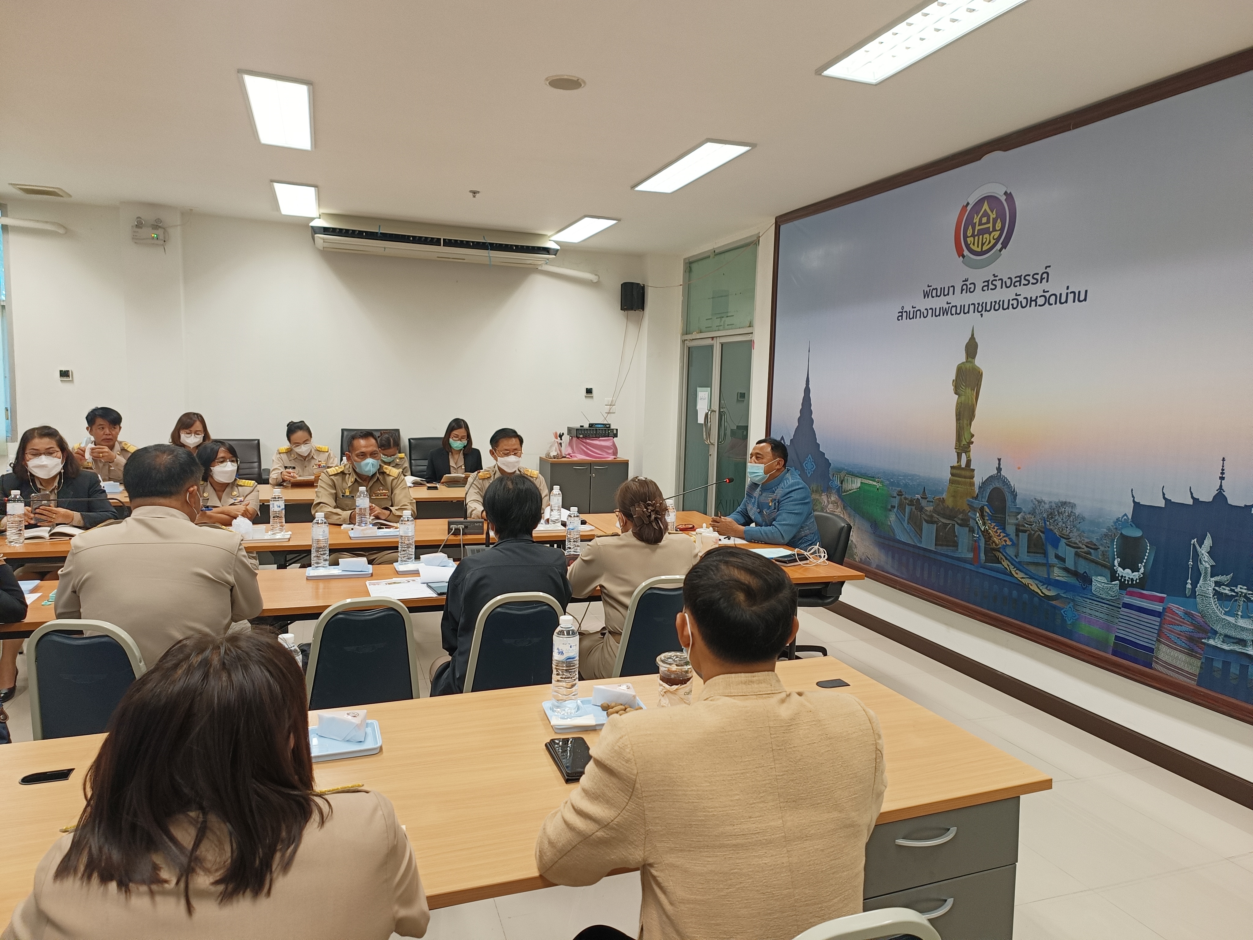 หัวหน้าผู้ตรวจราชการกรมการพัฒนาชุมชน ลงพื้นที่ติดตามงานในพื้นที่จังหวัดน่าน