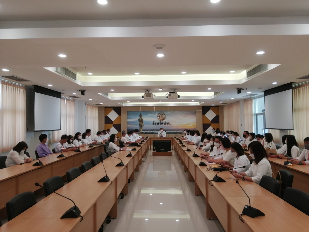 พช.น่าน ประกาศเจตนารมณ์ในการต่อต้านการทุจริต กรมการพัฒนาชุมชน ประจำปีงบประมาณ พ.ศ.2566