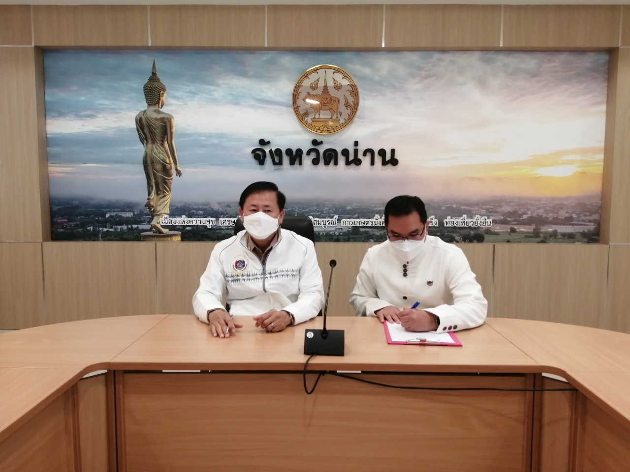 พช.น่าน ประกาศเจตนารมณ์ในการต่อต้านการทุจริต กรมการพัฒนาชุมชน ประจำปีงบประมาณ พ.ศ.2566