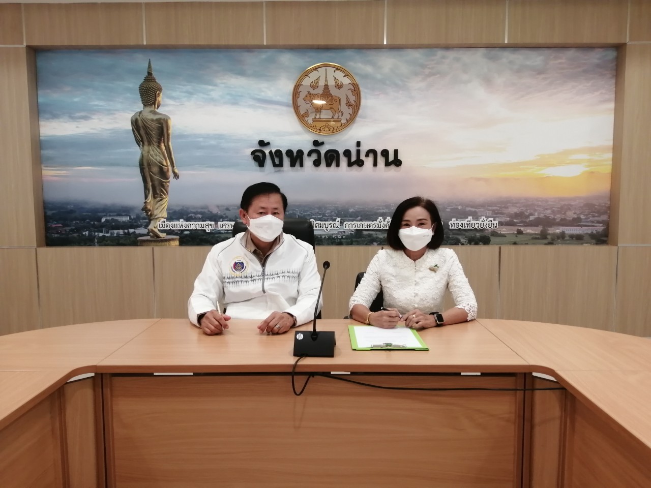 พช.น่าน ประกาศเจตนารมณ์ในการต่อต้านการทุจริต กรมการพัฒนาชุมชน ประจำปีงบประมาณ พ.ศ.2566