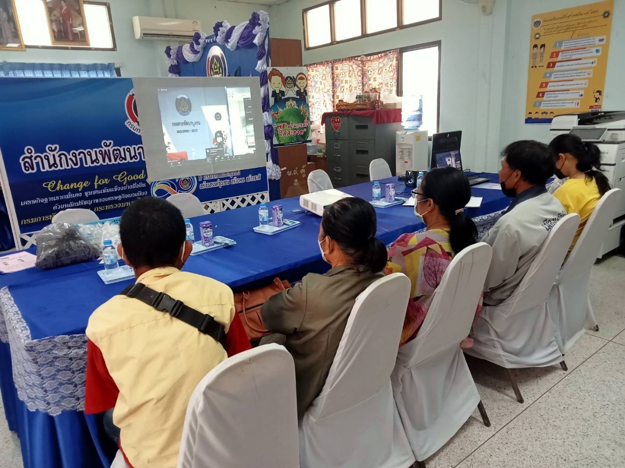 พช.น่าน นำครัวเรือนยากจนเป้าหมาย เข้าร่วมโครงการฝึกอาชีพประชาชนพัฒนาคนทุกช่วงวัยตามหลักปรัชญาของเศรษฐกิจพอเพียง ผ่านทางระบบ Zoom Cloud Meeting