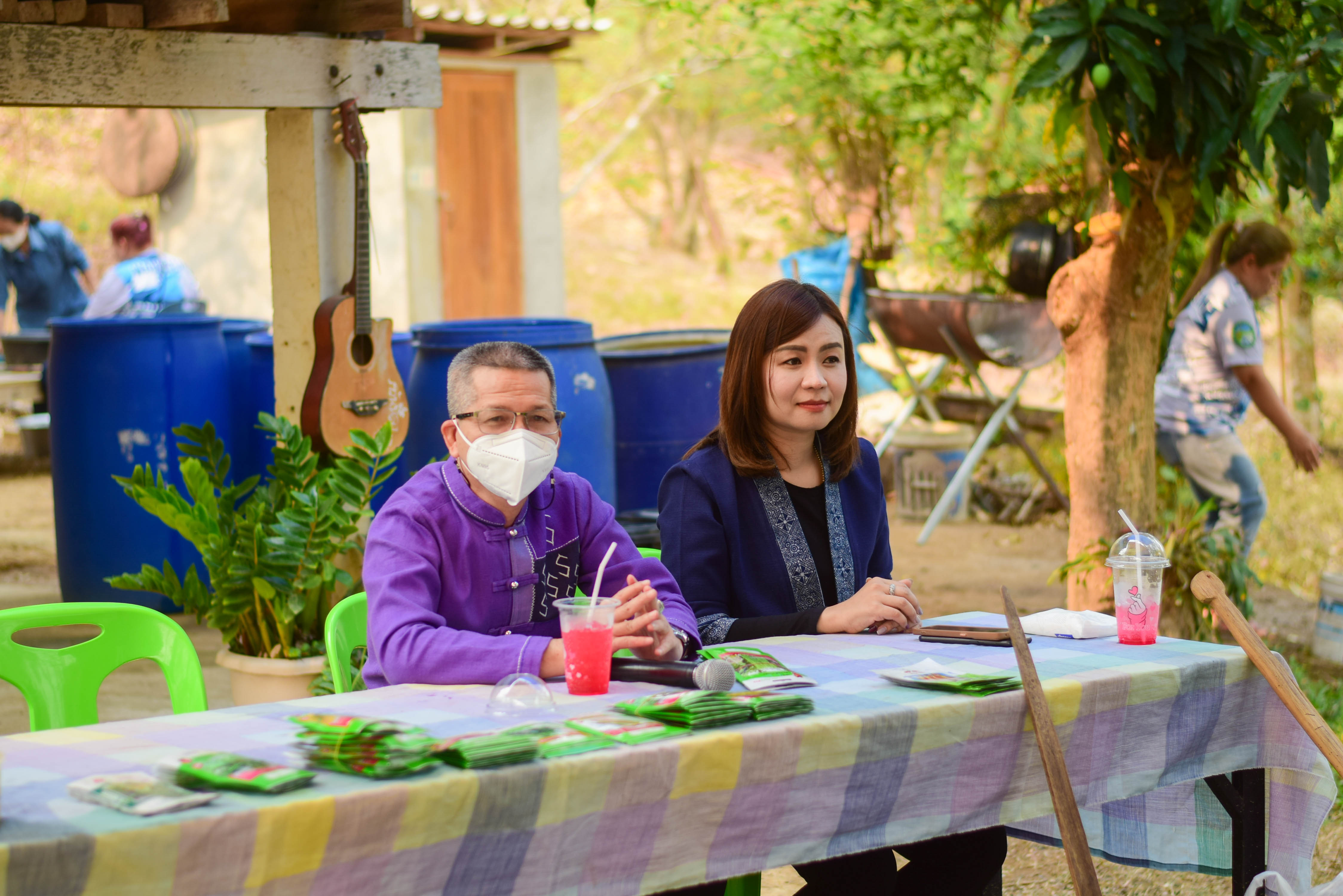 พช.น่าน ร่วมกับเครือข่ายโคก หนอง นา พัฒนาชุมชนนาน้อย จัดกิจกรรมเอามื้อสามัคคี “โคก หนอง นา พัฒนาชุมชนนาน้อย”