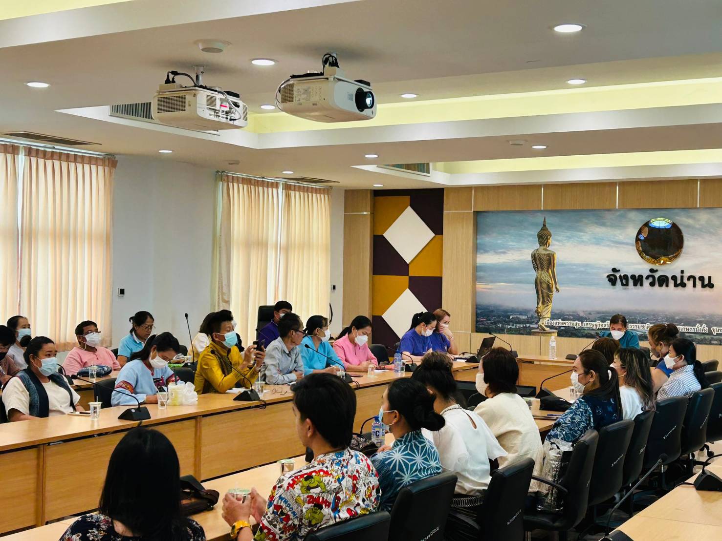 พช.น่าน : ประชุมเพื่อเตรียมความพร้อมงาน OTOP Midyear 2023