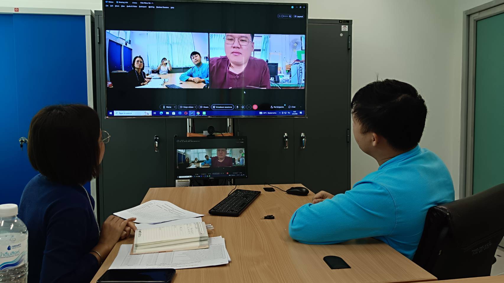 พช.น่าน ทดสอบระบบ Webex Meeting การคัดสรรกิจกรรมพัฒนาชุมชนดีเด่นระดับจังหวัด ประจำปี 2566 จังหวัดน่าน