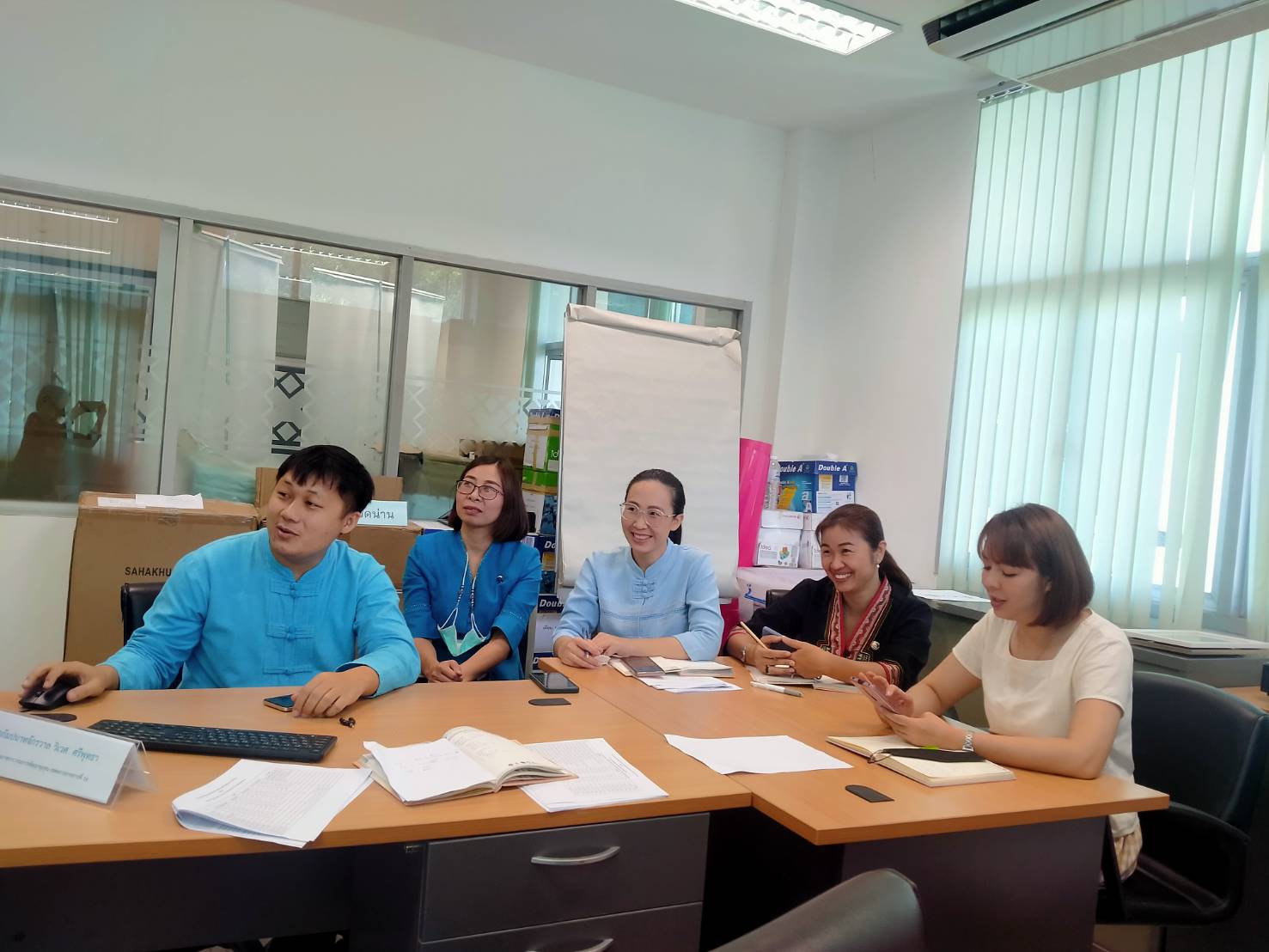 พช.น่าน ทดสอบระบบ Webex Meeting การคัดสรรกิจกรรมพัฒนาชุมชนดีเด่นระดับจังหวัด ประจำปี 2566 จังหวัดน่าน