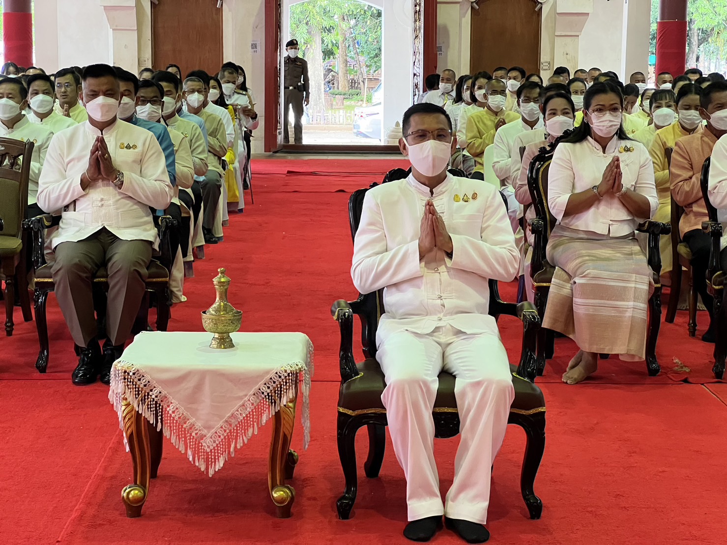 #พช.น่าน# ร่วมพิธีทำบุญตักบาตรถวายพระกุศล  เนื่องในงานฉลองพระชนมายุ 8 รอบ สมเด็จพระอริยวงศาคตญาน สมเด็จพระสังฆราช สกลมหาสังฆปริณายก