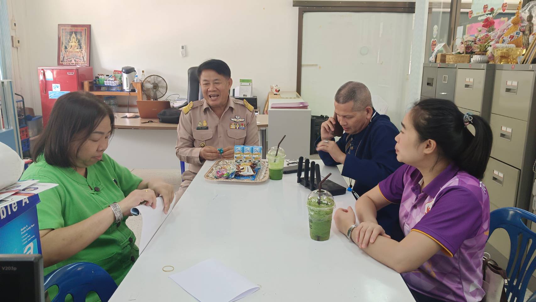 สารสนเทศฯ พช.น่าน ติดตามสนับสนุนการดำเนินงานพัฒนาชุมชนอำเภอแม่จริม