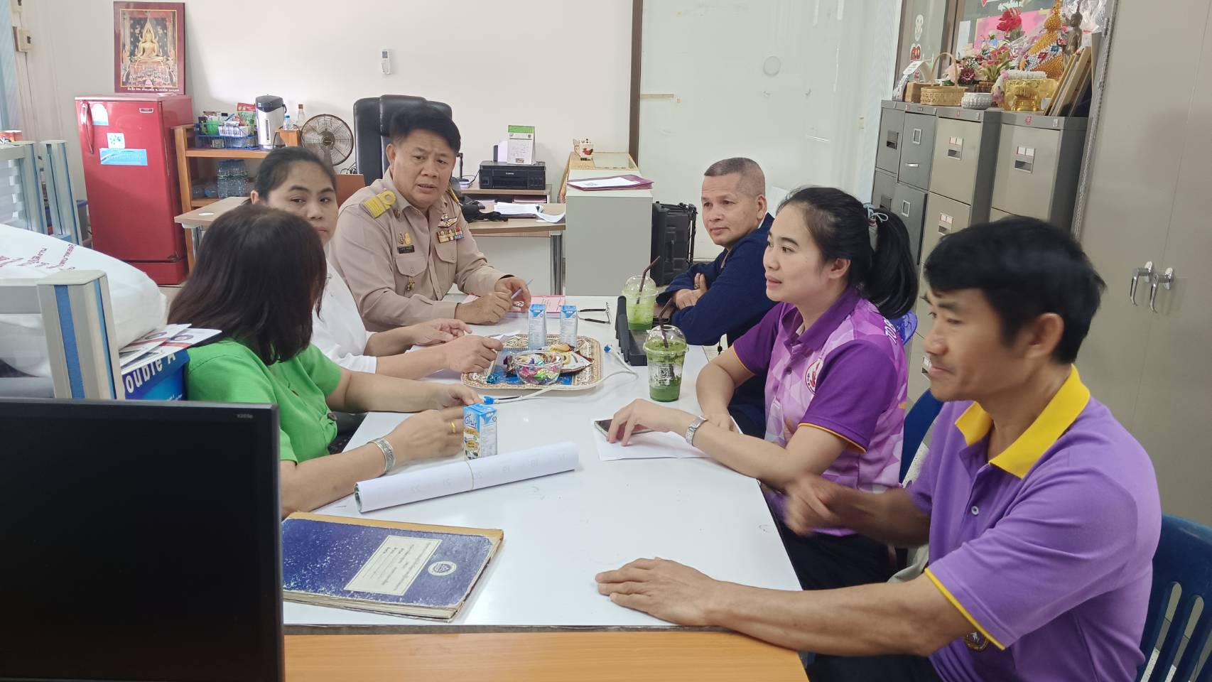 สารสนเทศฯ พช.น่าน ติดตามสนับสนุนการดำเนินงานพัฒนาชุมชนอำเภอแม่จริม