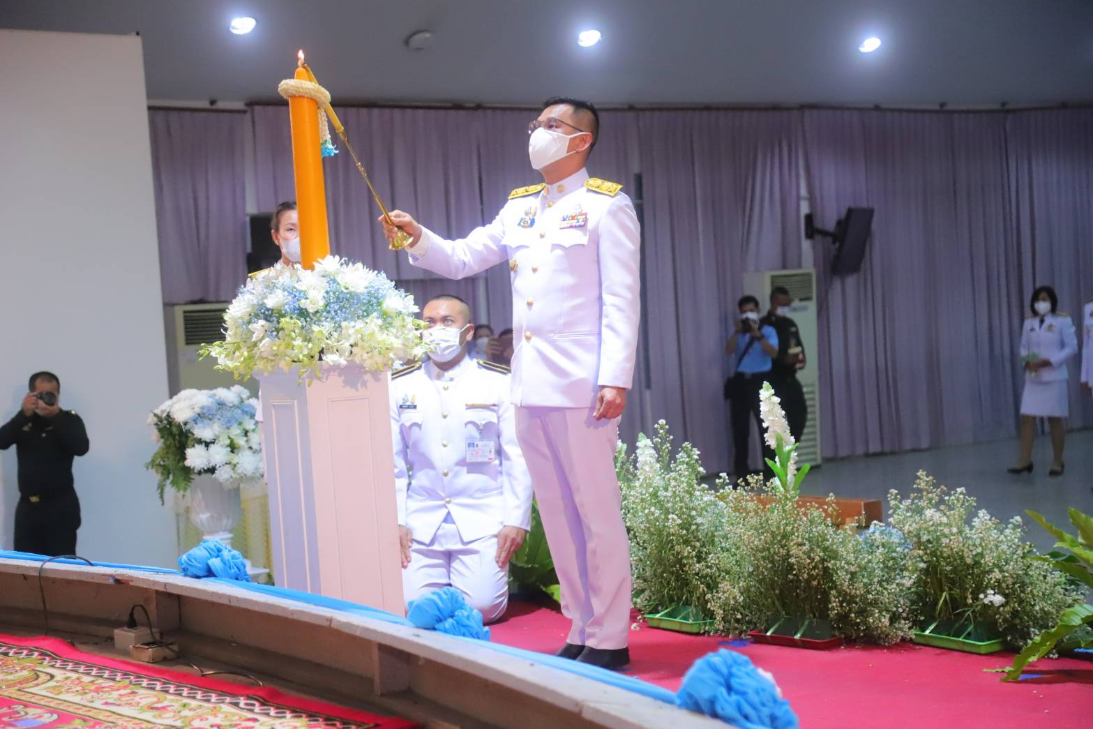 จังหวัดน่าน ประกอบพิธีถวายเครื่องราชสักการะและวางพานพุ่ม และพิธีถวายพระพรชัยมงคล สมเด็จพระนางเจ้าสิริกิติ์ พระบรมราชินีนาถ พระบรมราชชนนี พันปีหลวง เนื่องในโอกาสมหามงคลเฉลิมพระชนมพรรษา 91 พรรษา 12 สิงหาคม 2566