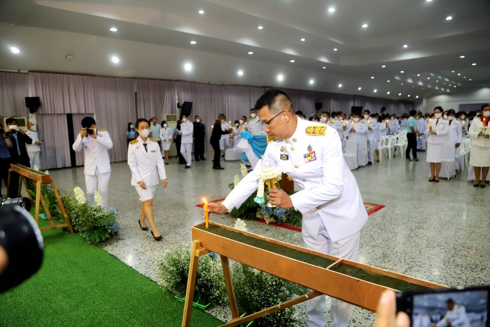 จังหวัดน่าน ประกอบพิธีถวายเครื่องราชสักการะและวางพานพุ่ม และพิธีถวายพระพรชัยมงคล สมเด็จพระนางเจ้าสิริกิติ์ พระบรมราชินีนาถ พระบรมราชชนนี พันปีหลวง เนื่องในโอกาสมหามงคลเฉลิมพระชนมพรรษา 91 พรรษา 12 สิงหาคม 2566