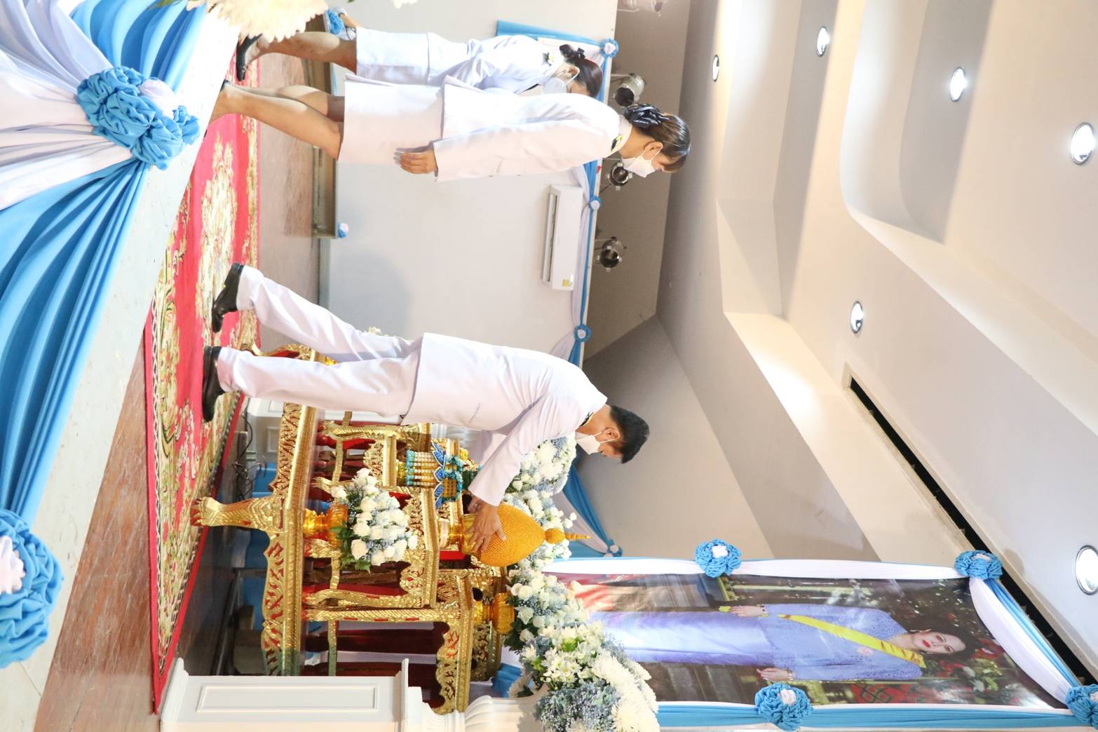 จังหวัดน่าน ประกอบพิธีถวายเครื่องราชสักการะและวางพานพุ่ม และพิธีถวายพระพรชัยมงคล สมเด็จพระนางเจ้าสิริกิติ์ พระบรมราชินีนาถ พระบรมราชชนนี พันปีหลวง เนื่องในโอกาสมหามงคลเฉลิมพระชนมพรรษา 91 พรรษา 12 สิงหาคม 2566