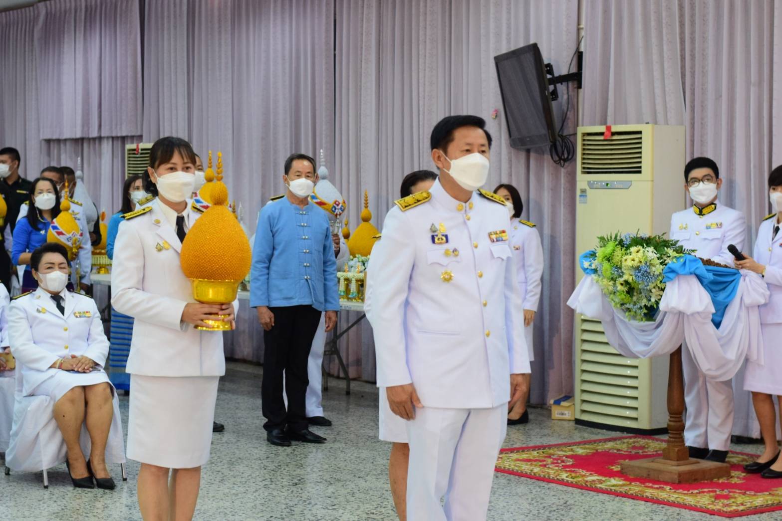 จังหวัดน่าน ประกอบพิธีถวายเครื่องราชสักการะและวางพานพุ่ม และพิธีถวายพระพรชัยมงคล สมเด็จพระนางเจ้าสิริกิติ์ พระบรมราชินีนาถ พระบรมราชชนนี พันปีหลวง เนื่องในโอกาสมหามงคลเฉลิมพระชนมพรรษา 91 พรรษา 12 สิงหาคม 2566