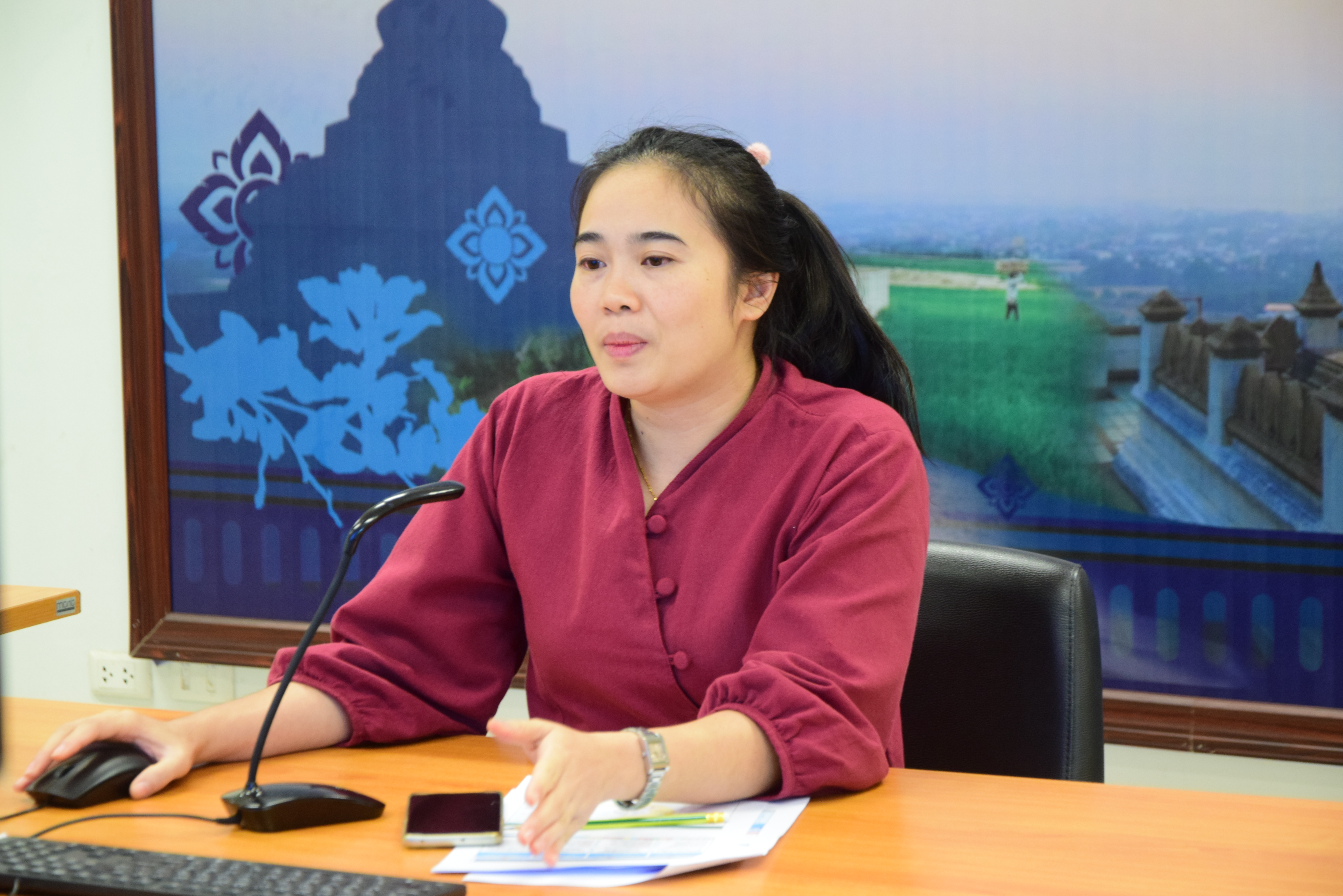 พช.น่าน ฝึกอบรมก่อนปฏิบัติงานอาสาพัฒนา (อสพ.) รุ่นที่ 75 ผ่านระบบการประชุมออนไลน์ Webex Meeting