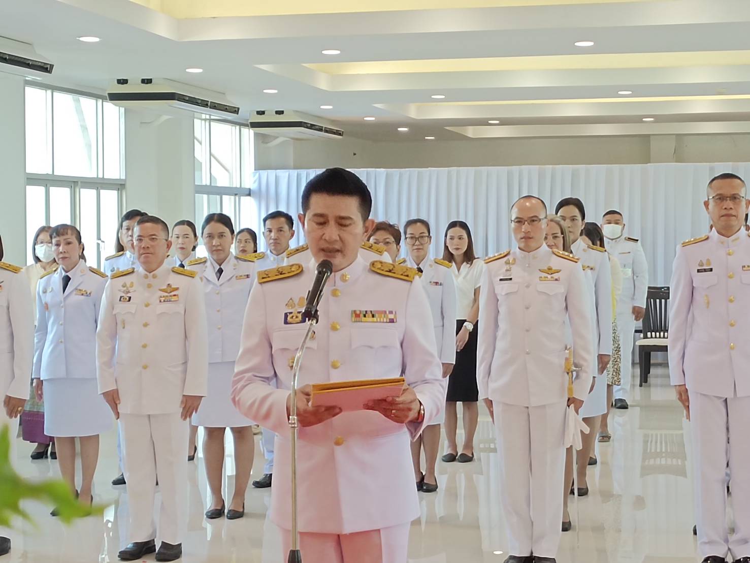 พช.น่าน ร่วมพิธีวันยุทธหัตถีสมเด็จพระนเรศวรมหาราช เพื่อแสดงความจงรักภักดีและน้อมรำลึกถึงพระมหากรุณาธิคุณของสมเด็จพระนเรศวรมหาราช