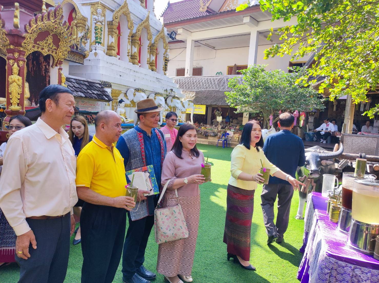 พช.น่าน ร่วมกิจกรรมทดสอบโปรแกรมการจัดนิทรรศการแบบกระจายที่ผู้ชมลงมือปฎิบัติด้วยตนเองตามโครงการค้นหาผู้จัดโปรแกรมท่องเที่ยวเชิงสร้างสรรค์ (Champ) ผลิตภัณฑ์เด่นและการทดสอบโปรแกรมท่องเที่ยวเชิงสร้างสรรค์