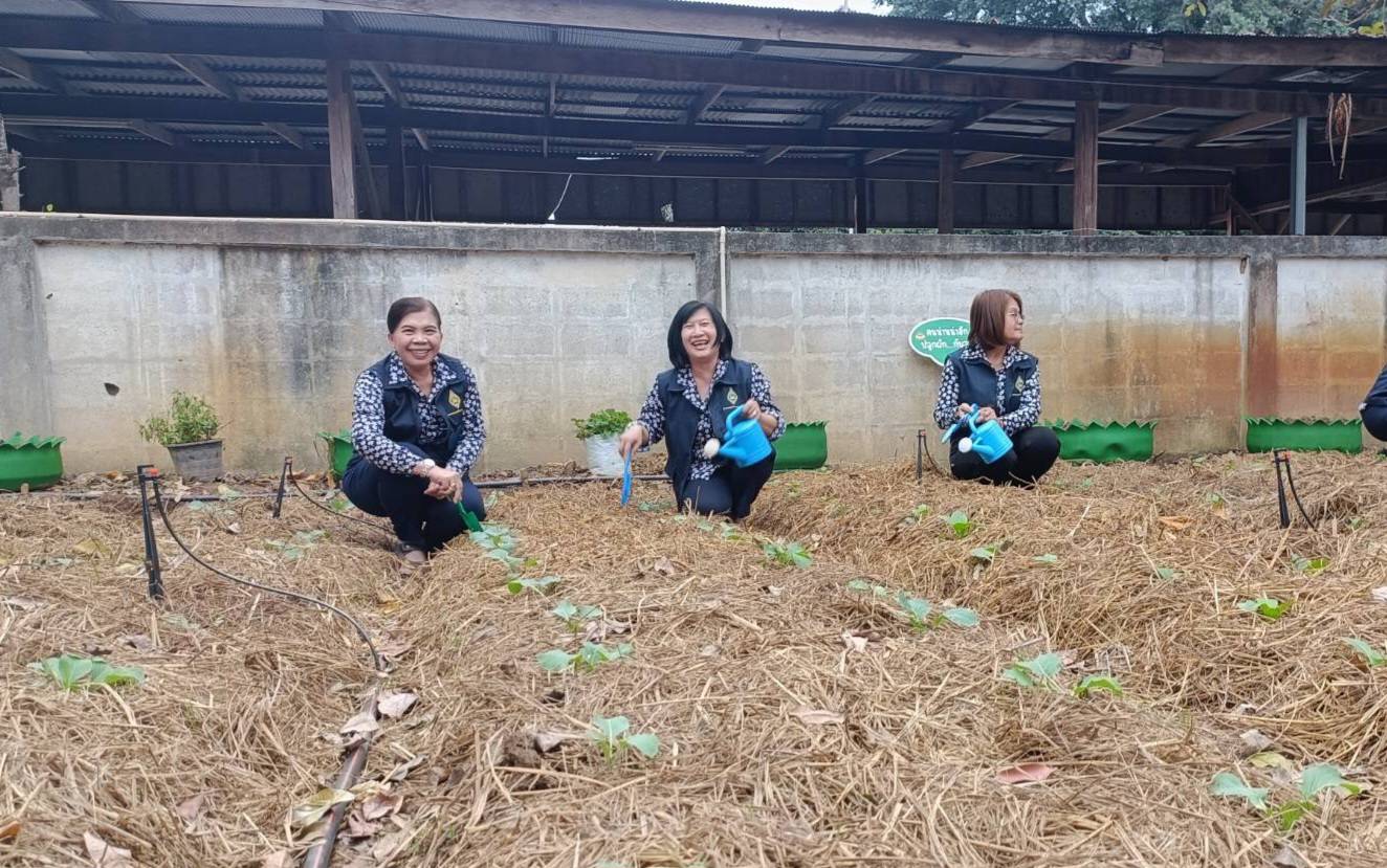 พช.น่านร่วมกับชมรมแม่บ้านมหาดไทยจังหวัดน่าน และแม่บ้านตำรวจภูธรจังหวัดน่าน น้อมนำแนวพระราชดำริของสมเด็จพระกนิษฐาธิราชเจ้า กรมสมเด็จพระเทพรัตนราชสุดา ฯ สยามบรมราชกุมารี “บ้านนี้มีรัก ปลูกผักกินเอง” สู่การปลูกผักสวนครัว เพื่อสร้างความมั่นคงทางอาหาร