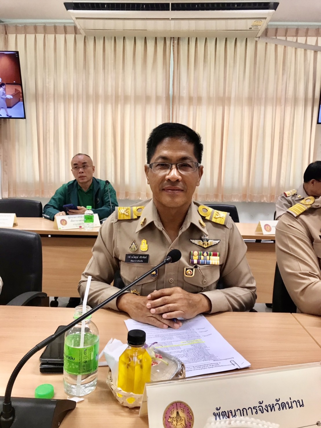 พช.น่าน ร่วมประชุมคณะกรมการจังหวัด และหัวหน้าส่วนราชการจังหวัดน่าน เดือนกุมภาพันธ์ 2567 เพื่อขับเคลื่อนการพัฒนาจังหวัดน่าน และแนะนำตัวเนื่องจากย้ายมาดำรงตำแหน่งใหม่