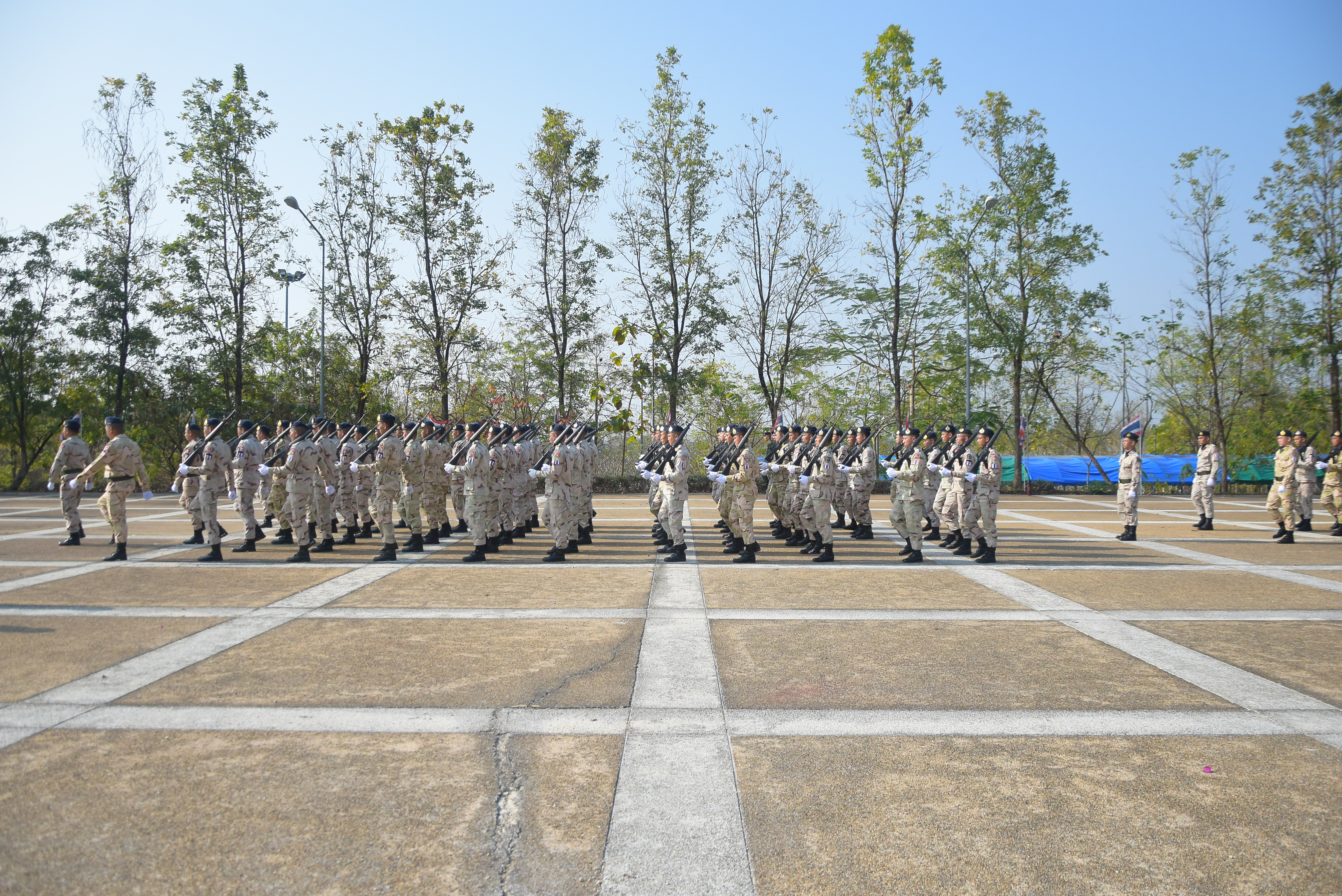 พช.น่าน ร่วมกิจกรรมวันคล้ายวันสถาปนากองอาสารักษาดินแดน ครบรอบ ๗๐ ปี และกระทําพิธีสวนสนาม กระทําสัตย์ปฏิญาณตนต่อธงชัยประจํากอง