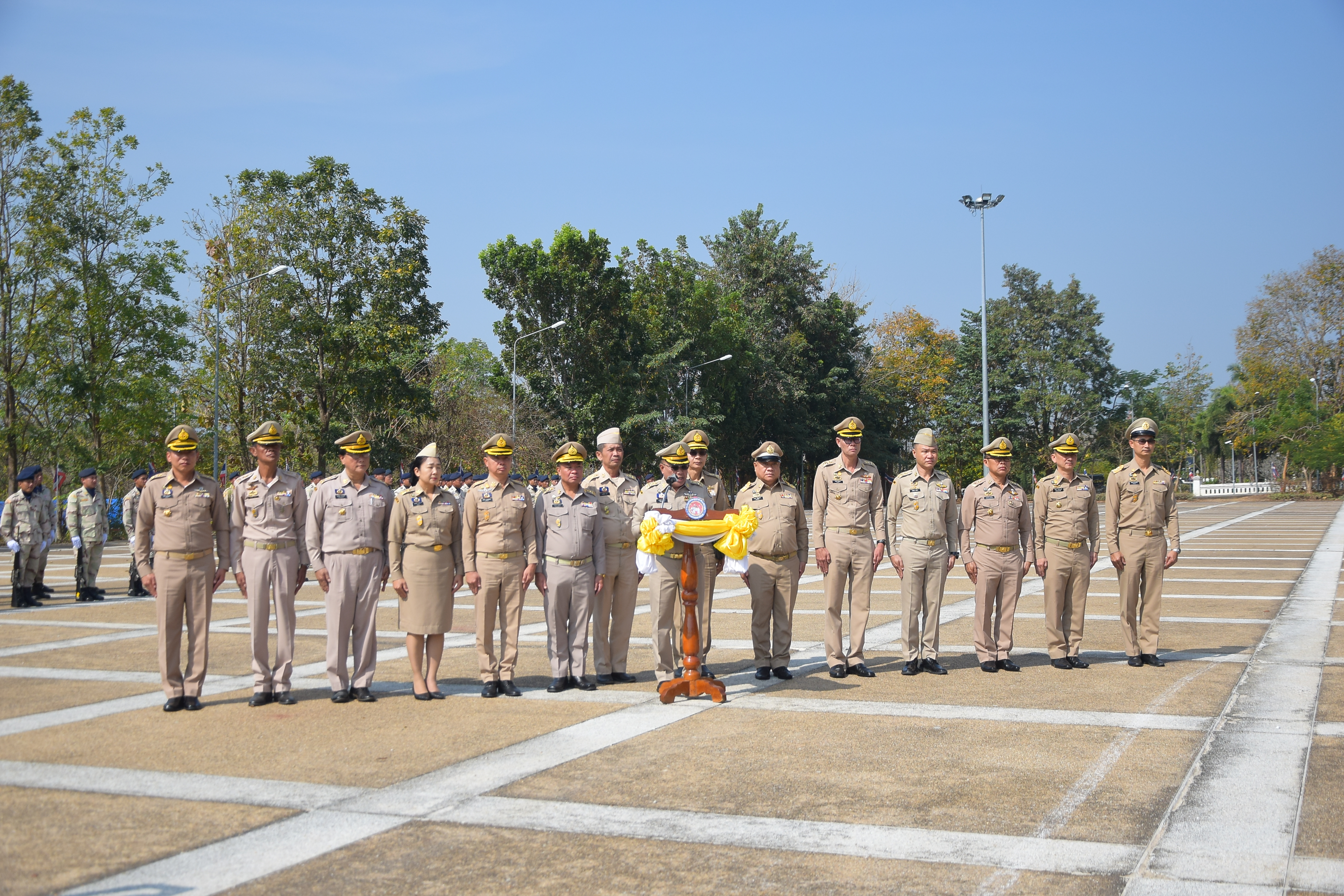 พช.น่าน ร่วมกิจกรรมวันคล้ายวันสถาปนากองอาสารักษาดินแดน ครบรอบ ๗๐ ปี และกระทําพิธีสวนสนาม กระทําสัตย์ปฏิญาณตนต่อธงชัยประจํากอง