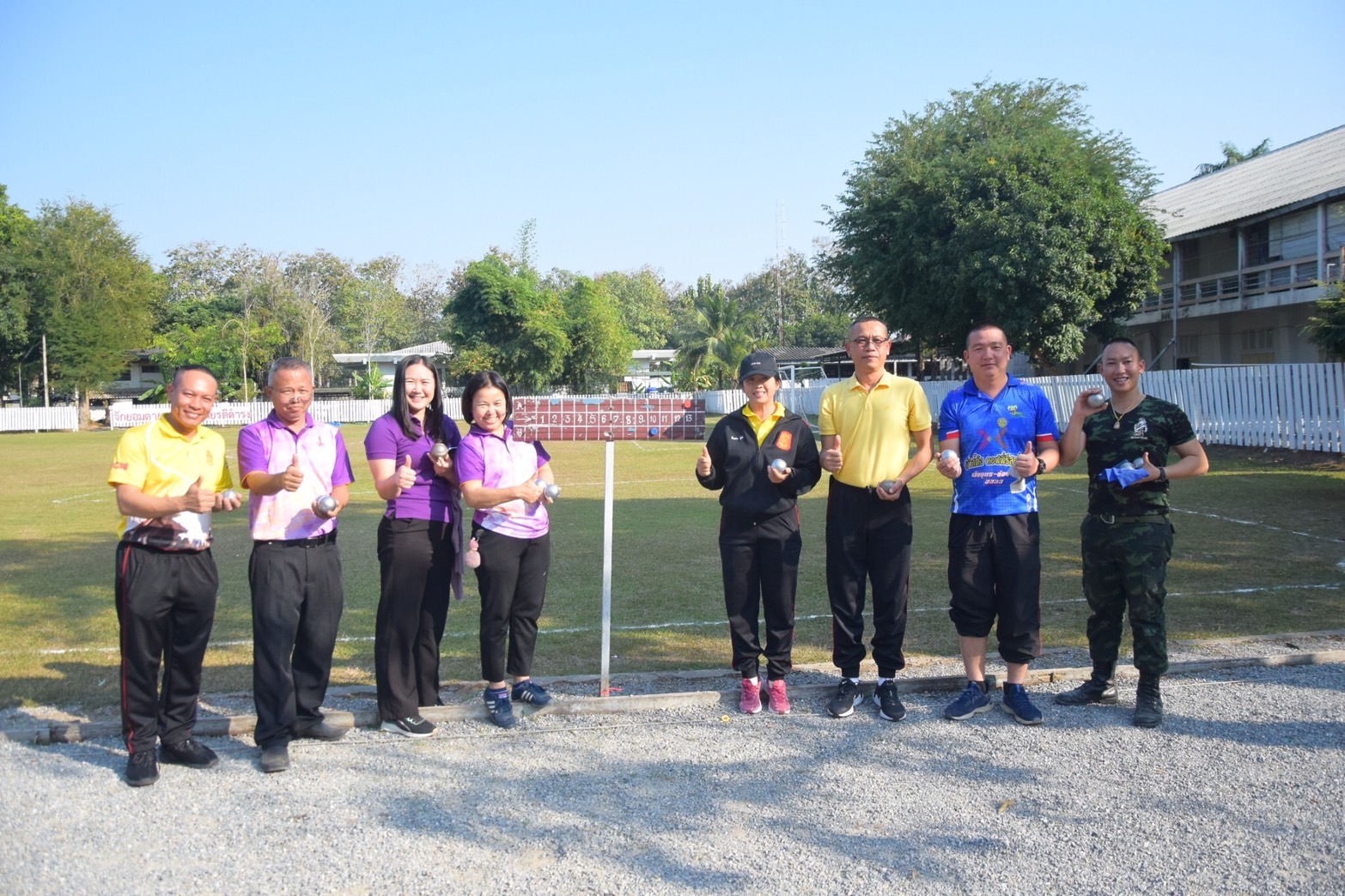 พช.น่าน   ร่วมการแข่งขันกีฬาเชื่อมความสัมพันธ์ระหว่างหน่วยงานราชการ ประเภทเปตอง