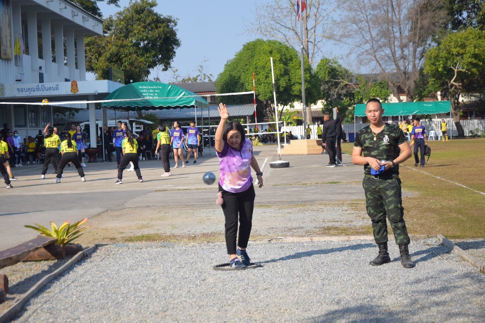 พช.น่าน   ร่วมการแข่งขันกีฬาเชื่อมความสัมพันธ์ระหว่างหน่วยงานราชการ ประเภทเปตอง