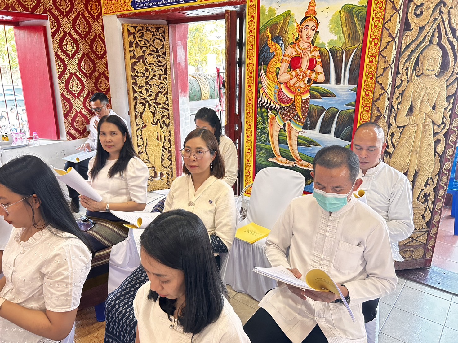 พช.น่าน ร่วมประกอบพิธีเจริญพระพุทธมนต์เฉลิมพระเกียรติถวายพระพรชัยมงคล แด่พระบาทสมเด็จ พระเจ้าอยู่หัว เนื่องในโอกาสวันเฉลิมพระชนมพรรษา 6 รอบ 28 กรกฎาคม 2567