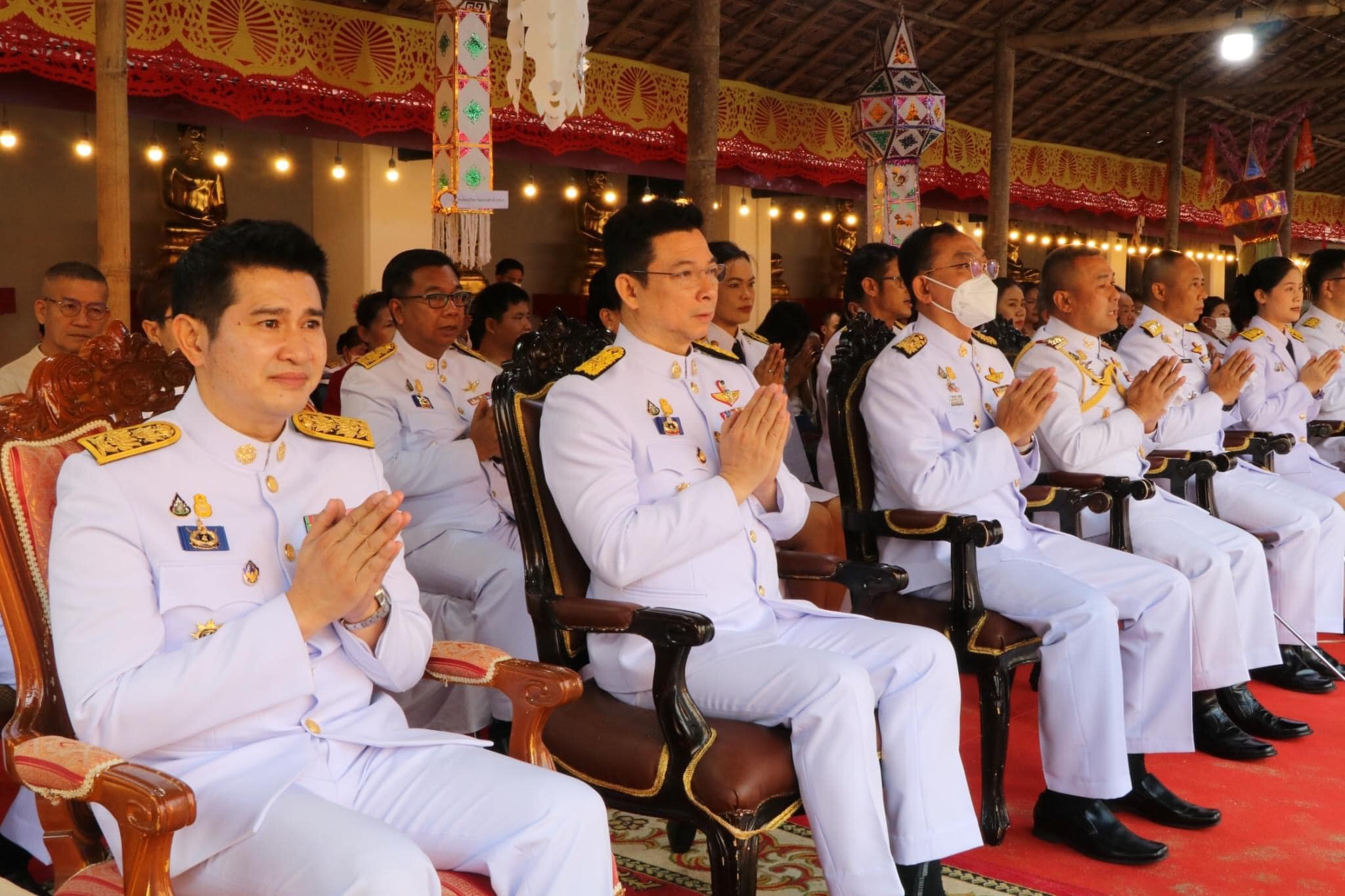 พช.น่านร่วมประกอบพิธีทำบุญตักบาตรพระสงฆ์ 108 รูป ฟังพระธรรมเทศนา เนื่องในงานสมโภชพระมหาธาตุเจ้าภูเพียงแช่แห้ง ประจำปี 2567
