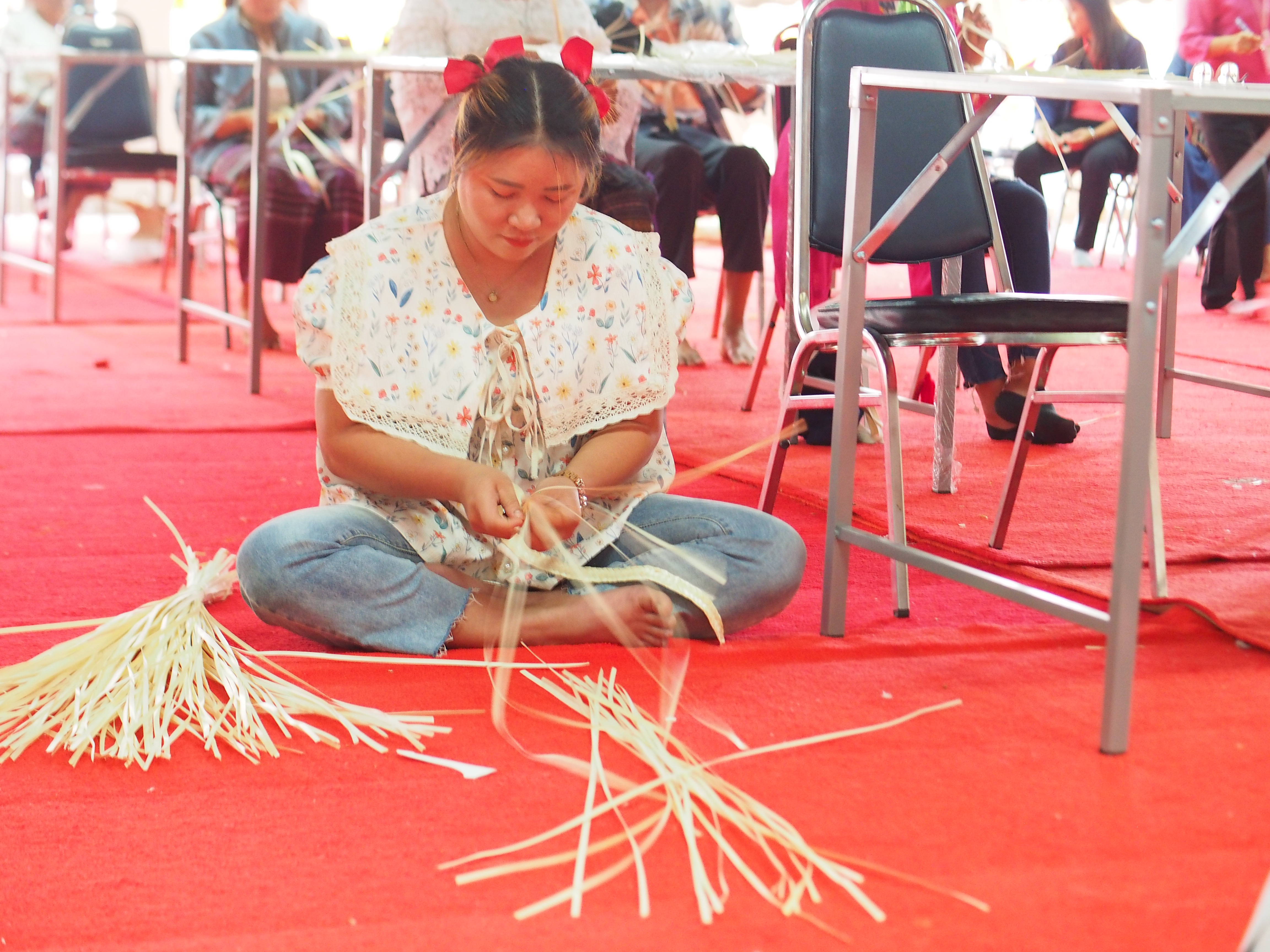 พช.น่าน จัดการประกวดจักสานในงานประเพณีหกเป็งนมัสการพระมหาธาตุเจ้าภูเพียงแช่แห้ง ประจำปี 2567