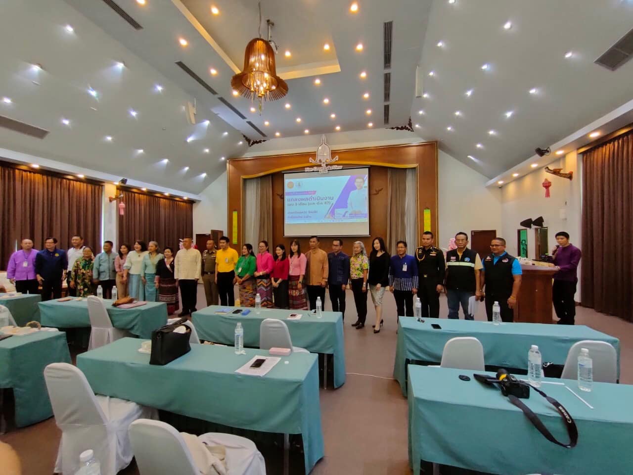 พช.น่านร่วมรับฟัง แถลงผลการดำเนินงาน 3 เดือน รวมถึงการรับฟังข้อเสนอแนะ แนวทางการพัฒนาจังหวัดน่าน