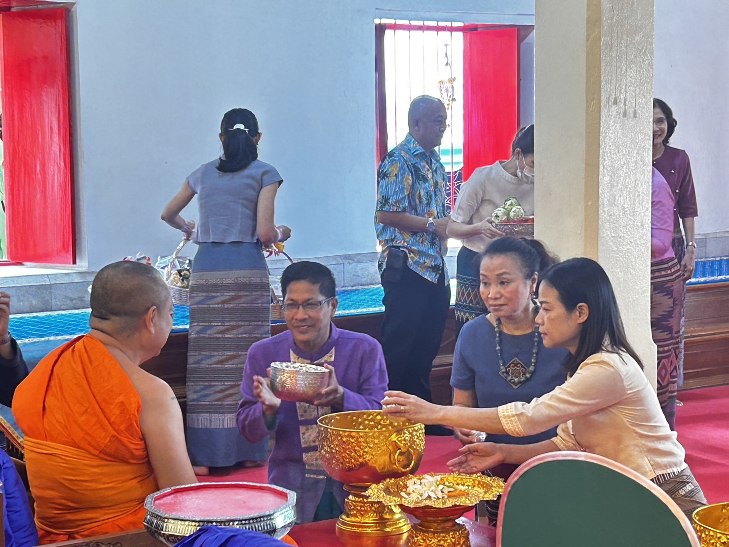 พช.น่าน ร่วมพิธีสามีจิกรรมคณะพระสังฆาธิการจังหวัดน่าน เนื่องในเทศกาลสงกรานต์ ประจำปี 2567