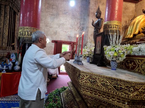 พช.น่าน ร่วมพิธีเจริญพระพุทธมนต์เฉลิมพระเกียรติถวายพระพรชัยมงคลแด่ พระบาทสมเด็จพระเจ้าอยู่หัว เนื่องในโอกาสวันเฉลิมพระชนมพรรษา ๖ รอบ ๒๘ กรกฎาคม ๒๕๖๗