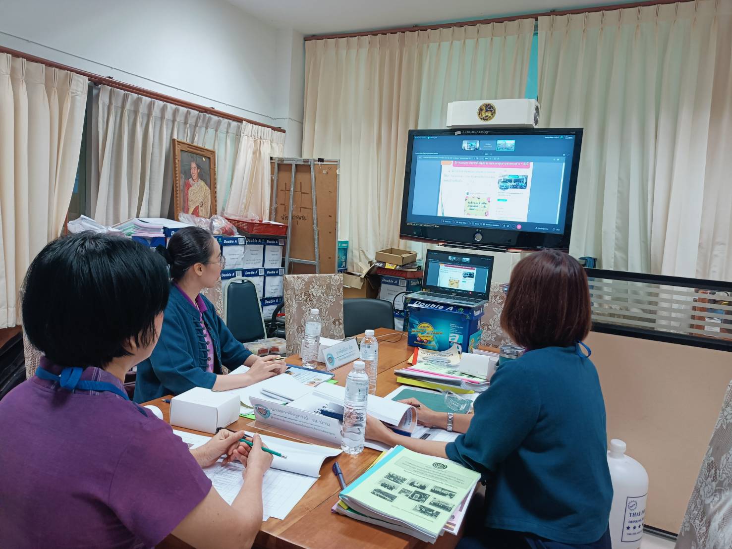 พช.น่าน ดำเนินการกลั่นกรองการคัดสรรกิจกรรมพัฒนาชุมชนดีเด่น ระดับจังหวัด ประจำปี 2567 ผ่านระบบออนไลน์ Webex Meeting