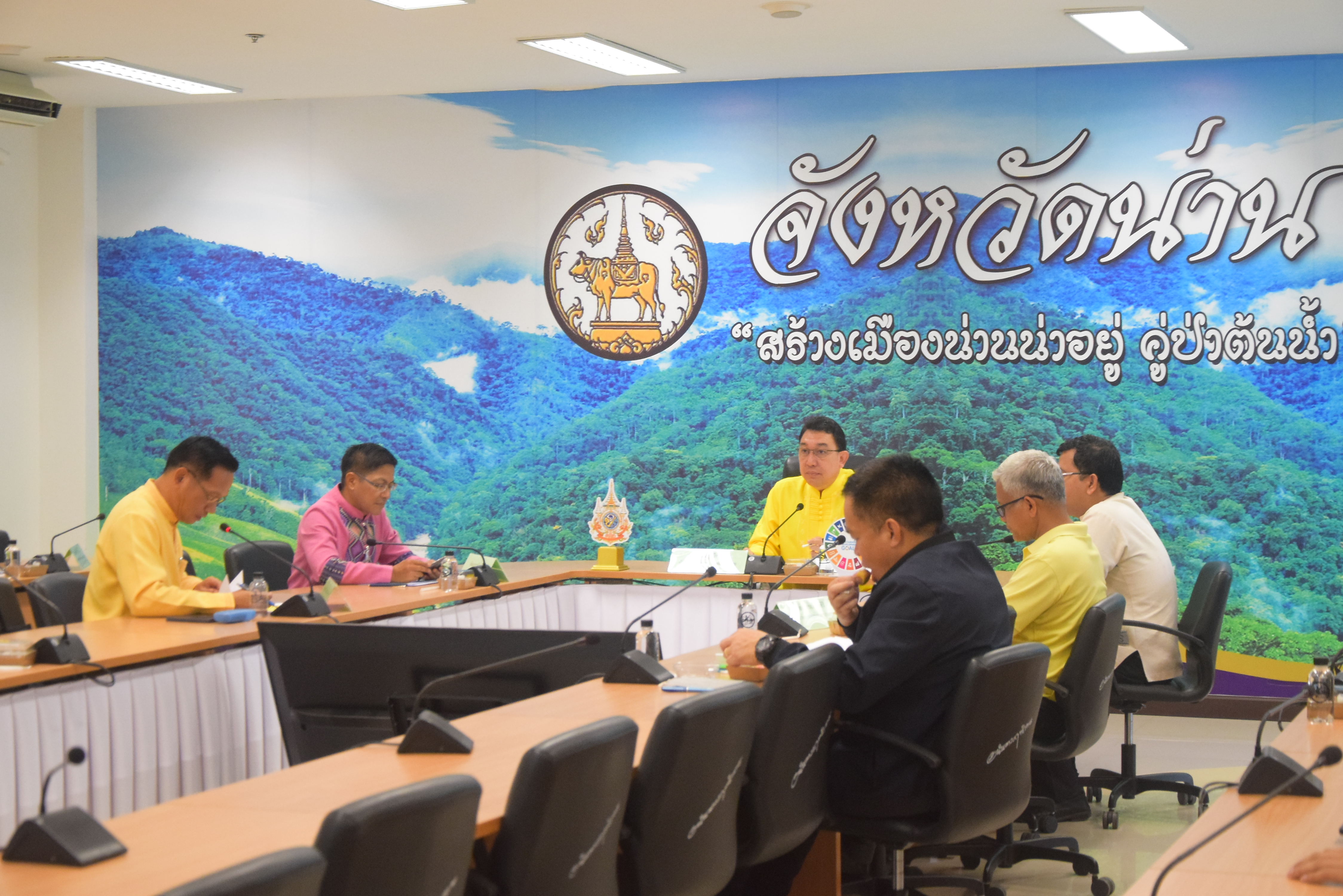 พช.น่าน ร่วมต้อนรับและนำเสนอข้อมูลต่อผู้ตรวจราชการกระทรวงมหาดไทย
