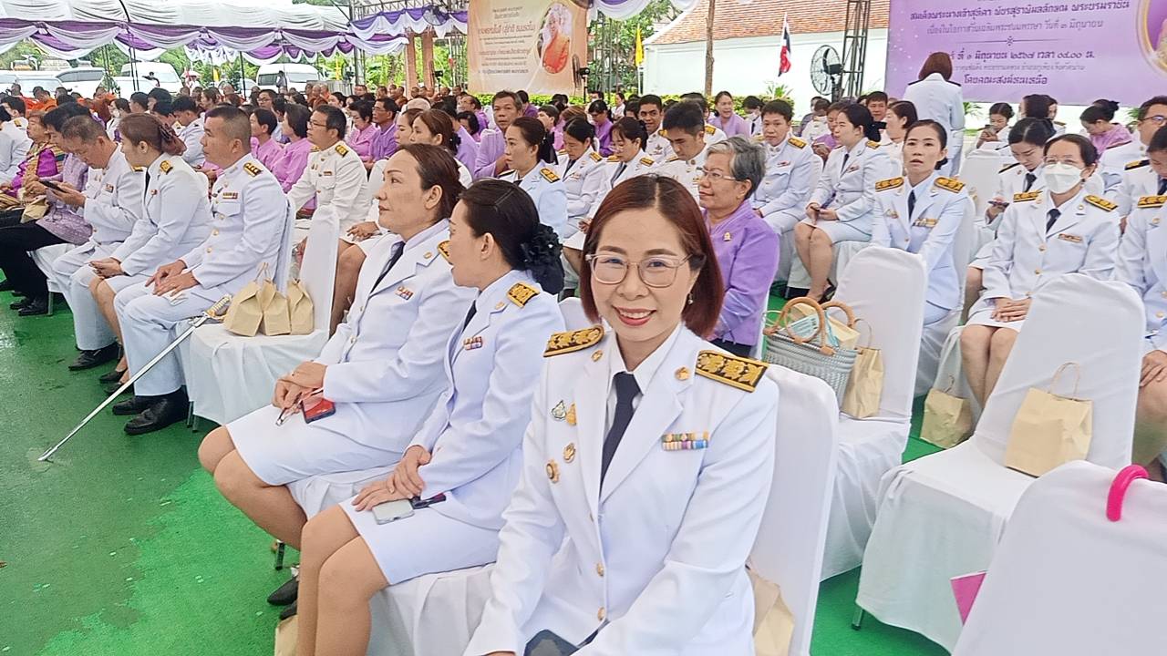 พช.น่าน ร่วมพิธีเจริญพระพุทธมนต์นวัคคหายสมธัมม์ ถวายพระพรชัยมงคลแด่ สมเด็จพระ นางเจ้าสุทิดาพัชรสุธาพิมลลักษณ พระบรมราชินี เนื่องในโอกาสวันเฉลิมพระชนมพรรษา 3 มิถุนายน 2567