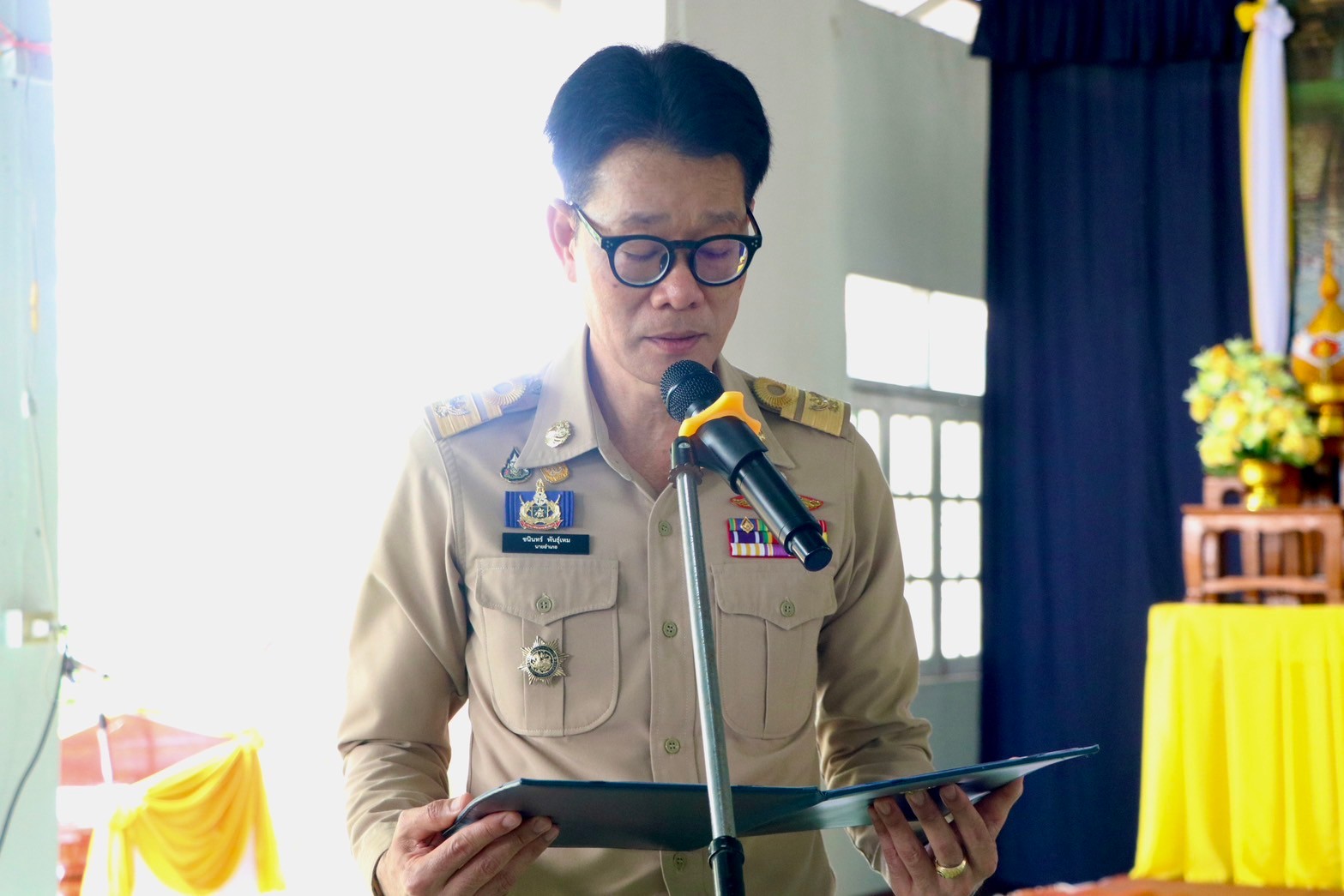 #สร้างสรรค์ชุมชน คนพช.น่าน# พช.น่าน ร่วมกิจกรรมหน่วยบำบัดทุกข์ บำรุงสุข สร้างรอยยิ้ม ให้ประชาชนจังหวัดน่าน ที่อำเภอปัว