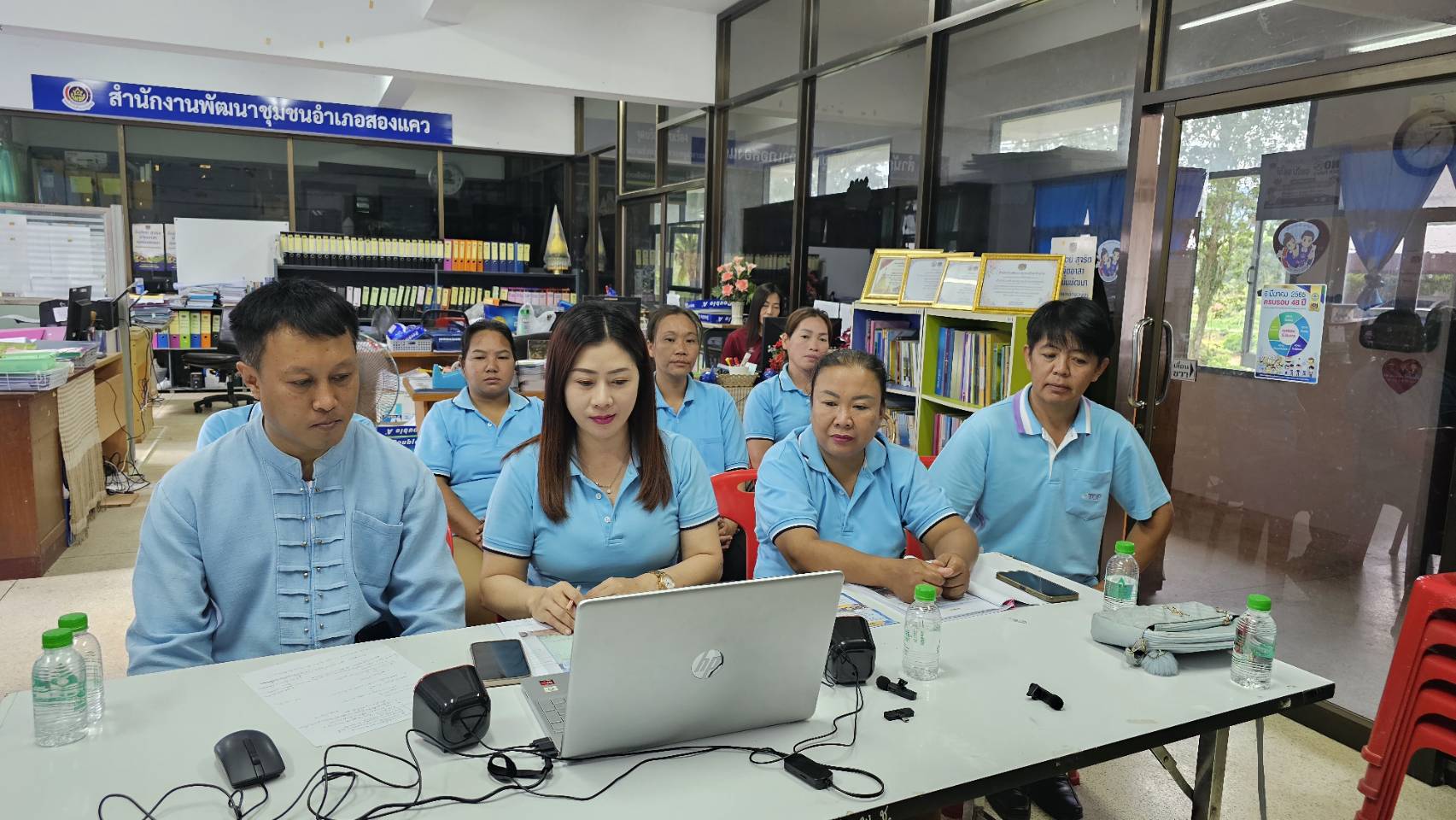 #สร้างสรรค์ชุมชน คนพช.น่าน# พช.น่าน คัดเลือกหมู่บ้านกองทุนแม่ของแผ่นดินดีเด่นระดับจังหวัด ประจำปี 2567 ผ่านระบบออนไลน์ Webex Meeting