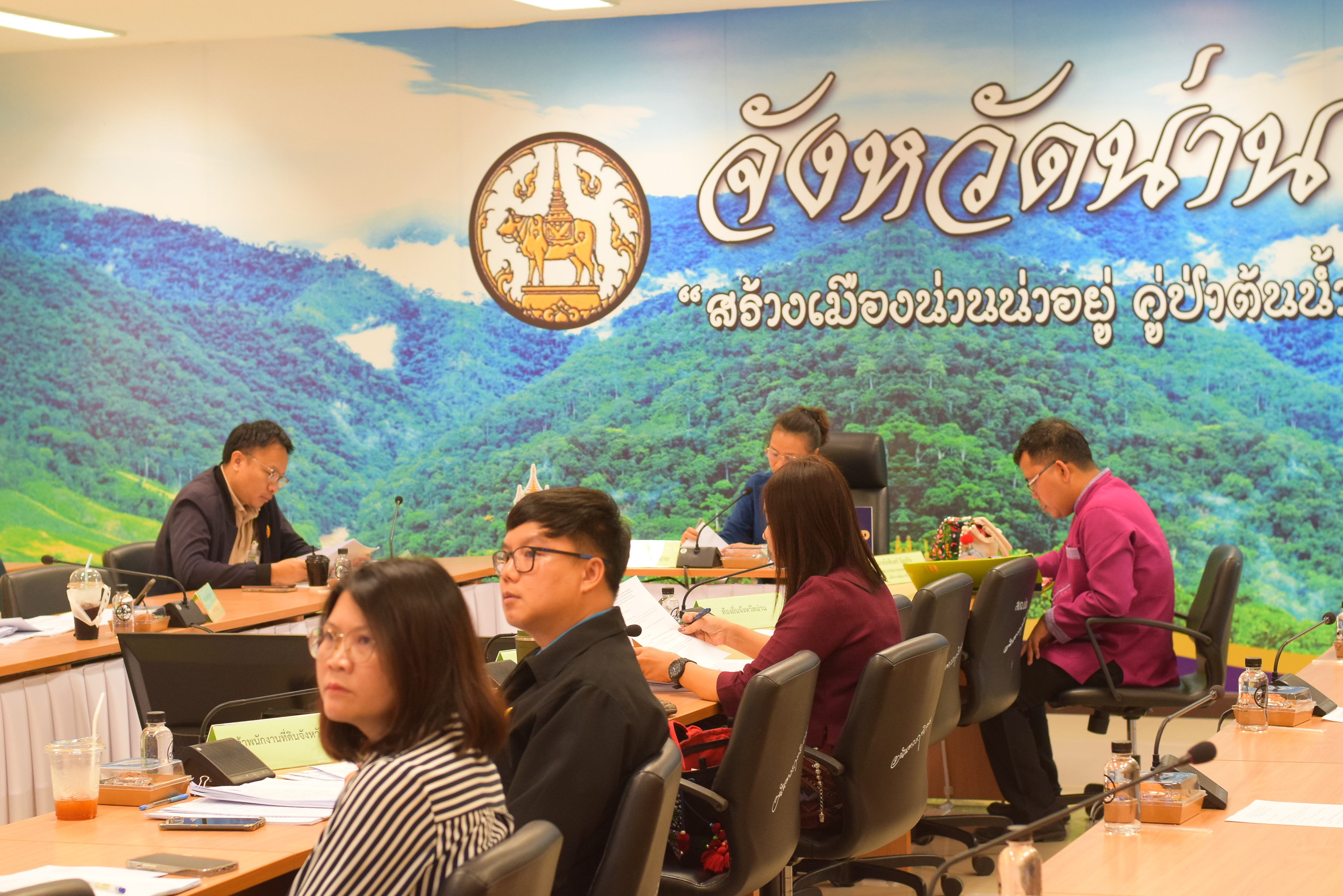 #สร้างสรรค์ชุมชน คนพช.น่าน# พช.น่าน ร่วมประชุมพิจารณาโครงการจัดหาระบบคอมพิวเตอร์ของหน่วยงานในสังกัดกระทรวงมหาดไทยจังหวัดน่าน ครั้งที่ 2/2567