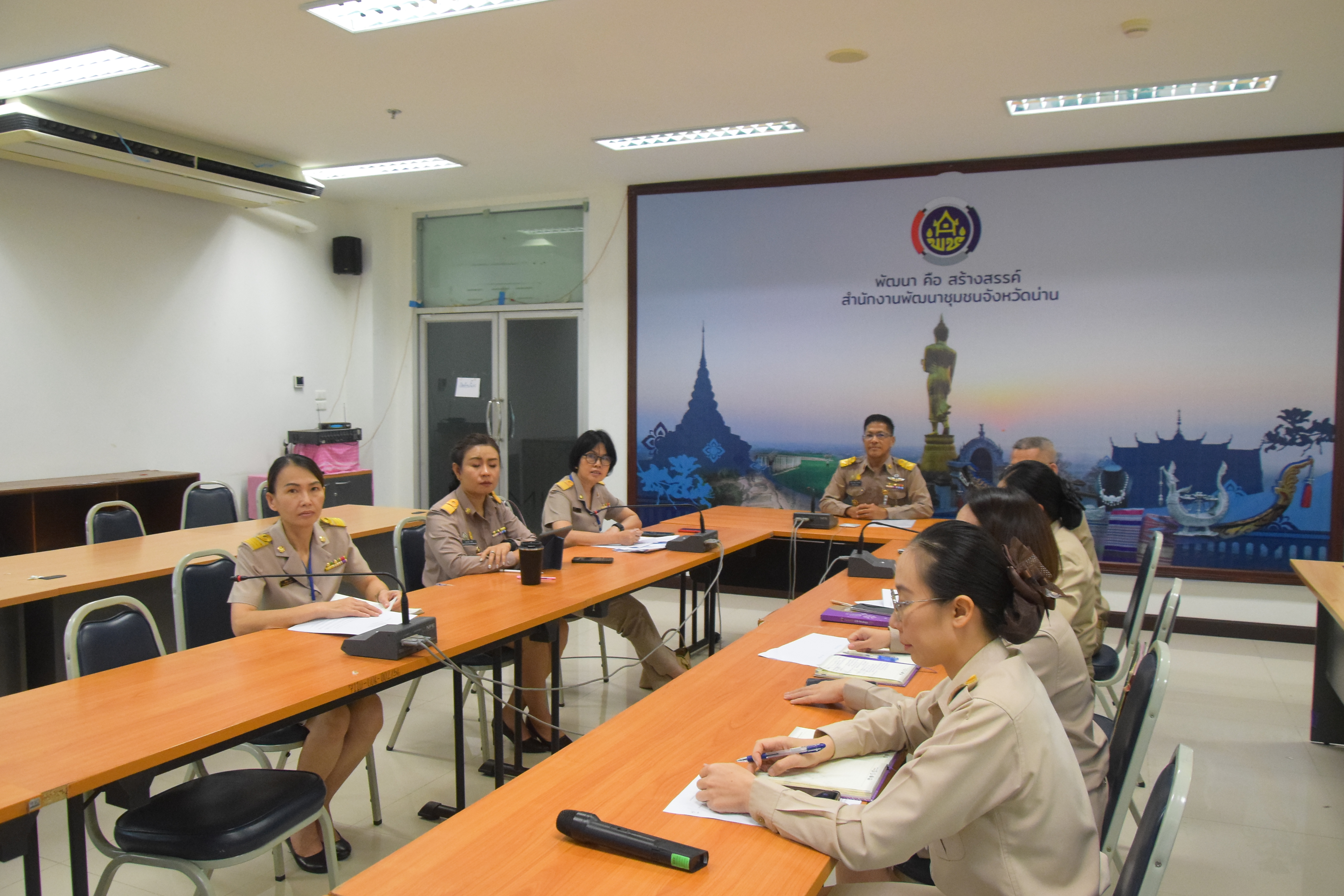 #สร้างสรรค์ชุมชน คนพช.น่าน# : ร่วมประชุมกรมการพัฒนาชุมชน ครั้งที่ 6/2567 ผ่านระบบ video conference