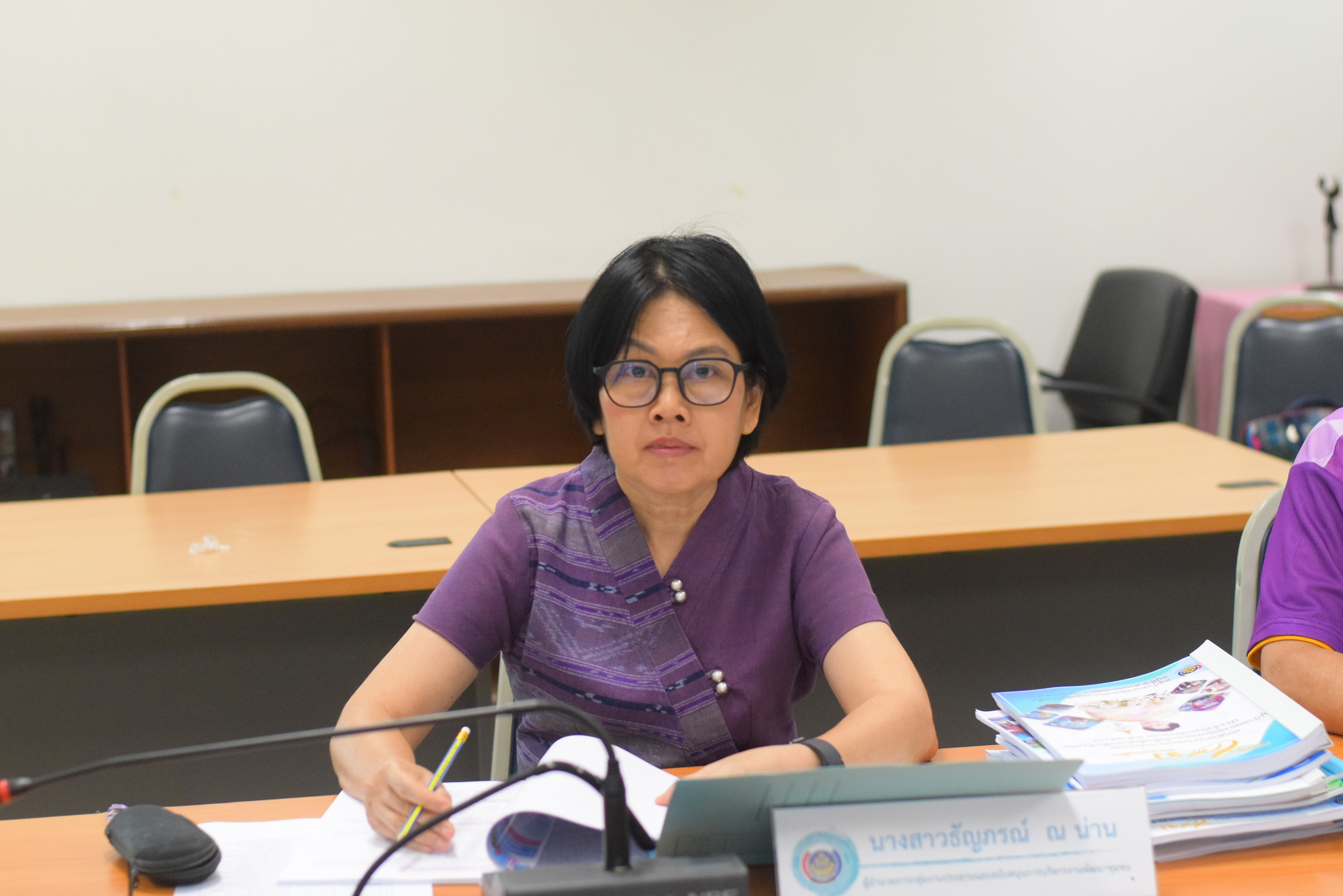 #สร้างสรรค์ชุมชน คนพช.น่าน# พช.น่าน คัดเลือกหมู่บ้านกองทุนแม่ของแผ่นดินดีเด่นระดับจังหวัด ประจำปี 2567 ผ่านระบบออนไลน์ Webex Meeting