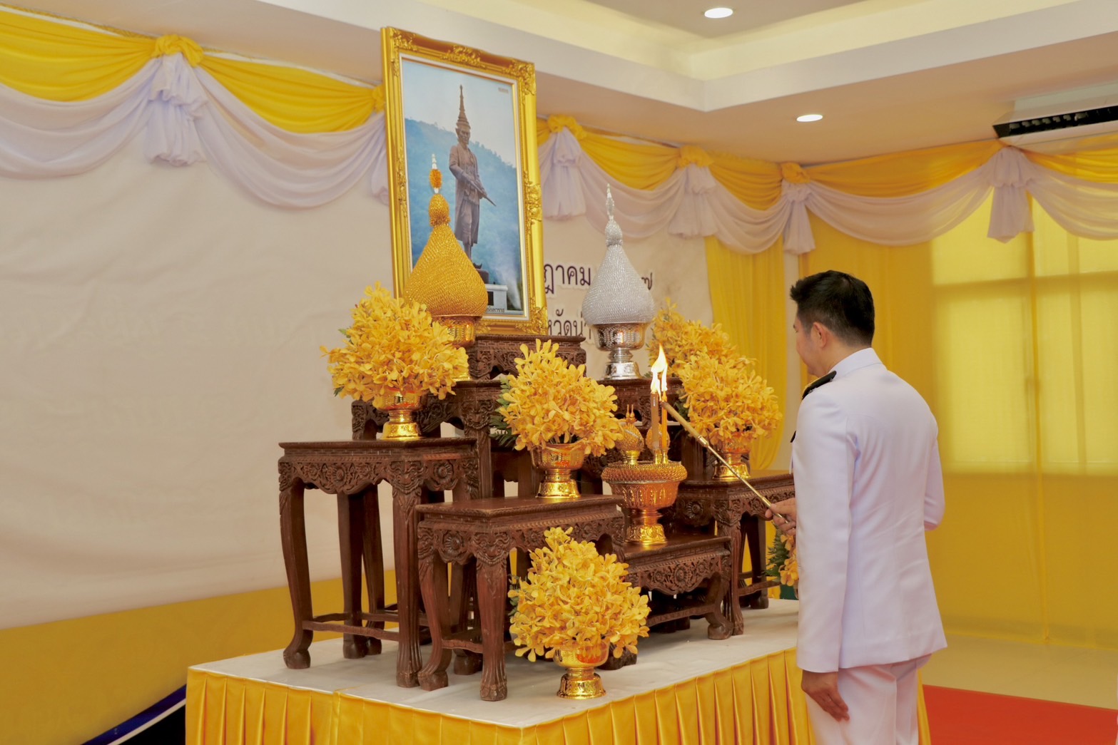 #สร้างสรรค์ชุมชน คนพช.น่าน#พช.น่าน ร่วมประกอบพิธีถวายราชสักการะ เนื่องในวันคล้ายวันสวรรคต “สมเด็จพระนารายณ์มหาราช” ประจำปี 2567