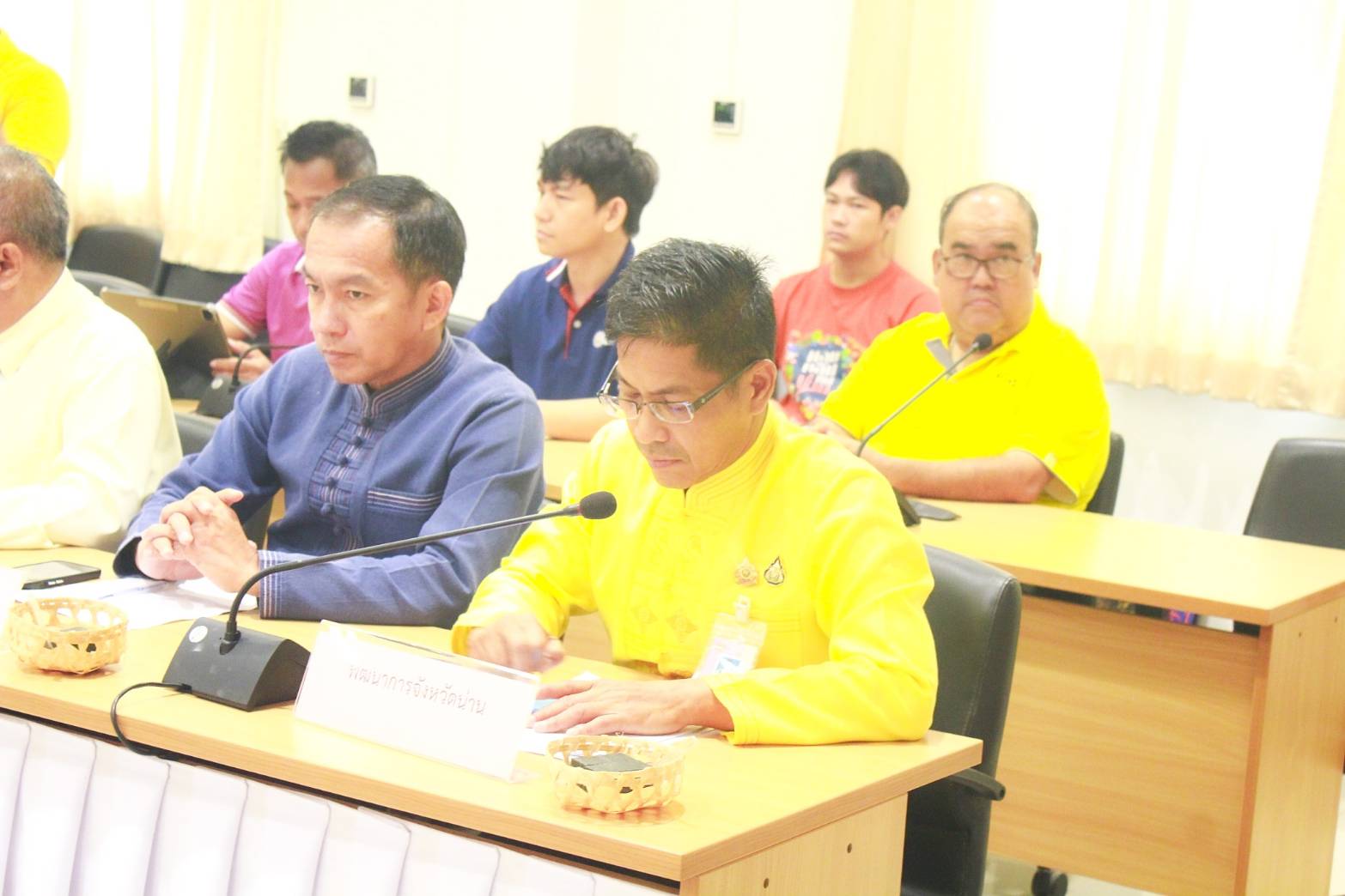 (#)สร้างสรรค์ชุมชน คนพช.น่าน(#)  พช.น่าน ร่วมการแถลงข่าว “กาดม่วนเมือง ศาลากลาง” เสริมช่องทางการตลาดให้กับผู้ประกอบการในจังหวัดน่าน