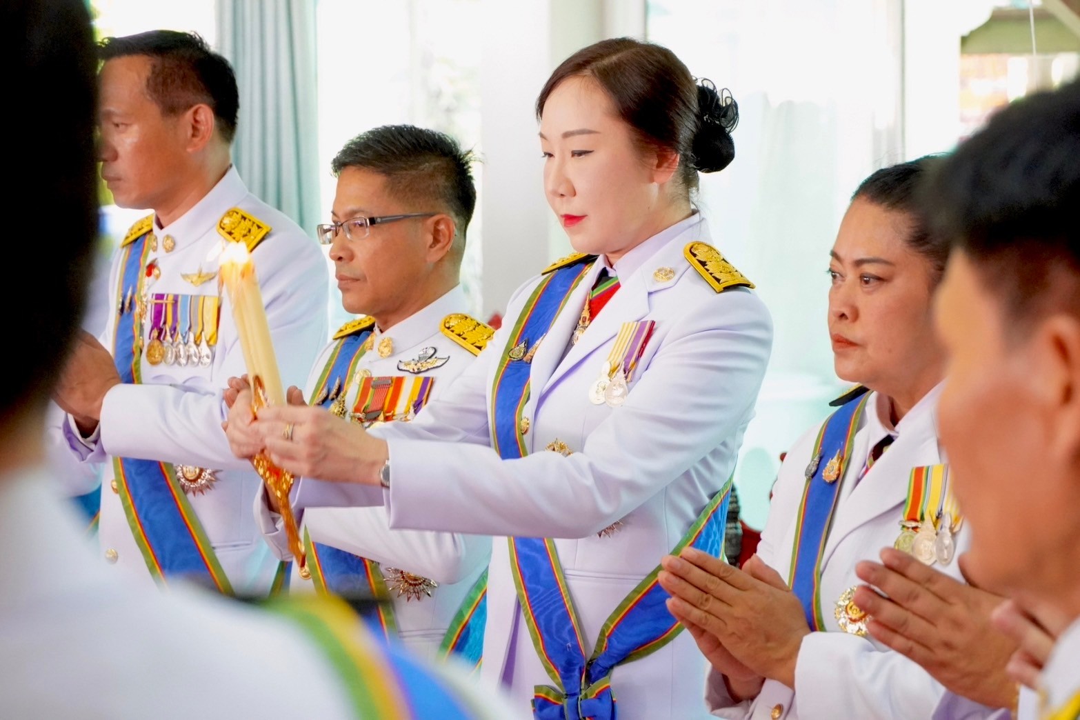 #สร้างสรรค์ชุมชน คนพช.น่าน# ร่วมประกอบพิธีเวียนเทียนสมโภชน้ำพระพุทธมนต์ศักดิ์สิทธิ์ เนื่องในโอกาสพระราชพิธีมหามงคลเฉลิมพระชนมพรรษา พระบาทสมเด็จพระเจ้าอยู่หัว 6 รอบ 28 กรกฎาคม 2567