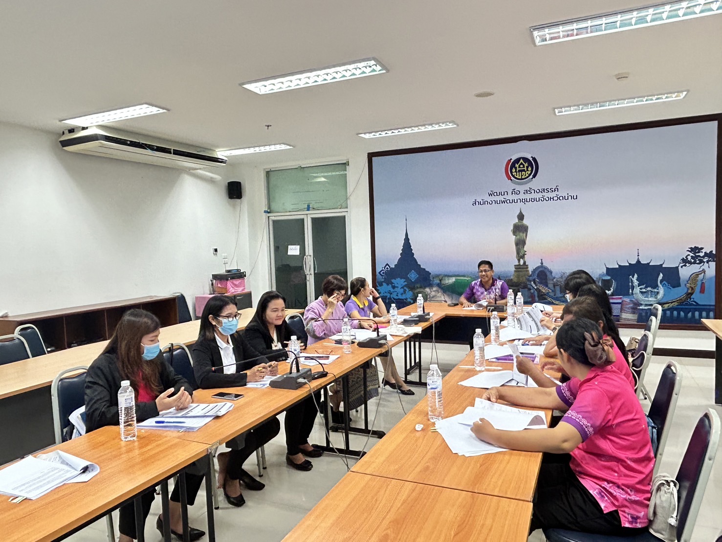 #สร้างสรรค์ชุมชน คนพช.น่าน# พช.น่าน ประชุมคณะกรรมการสืบหาหลักทรัพย์หรือทรัพย์สินของลูกหนี้ ครั้งที่ 2/2567