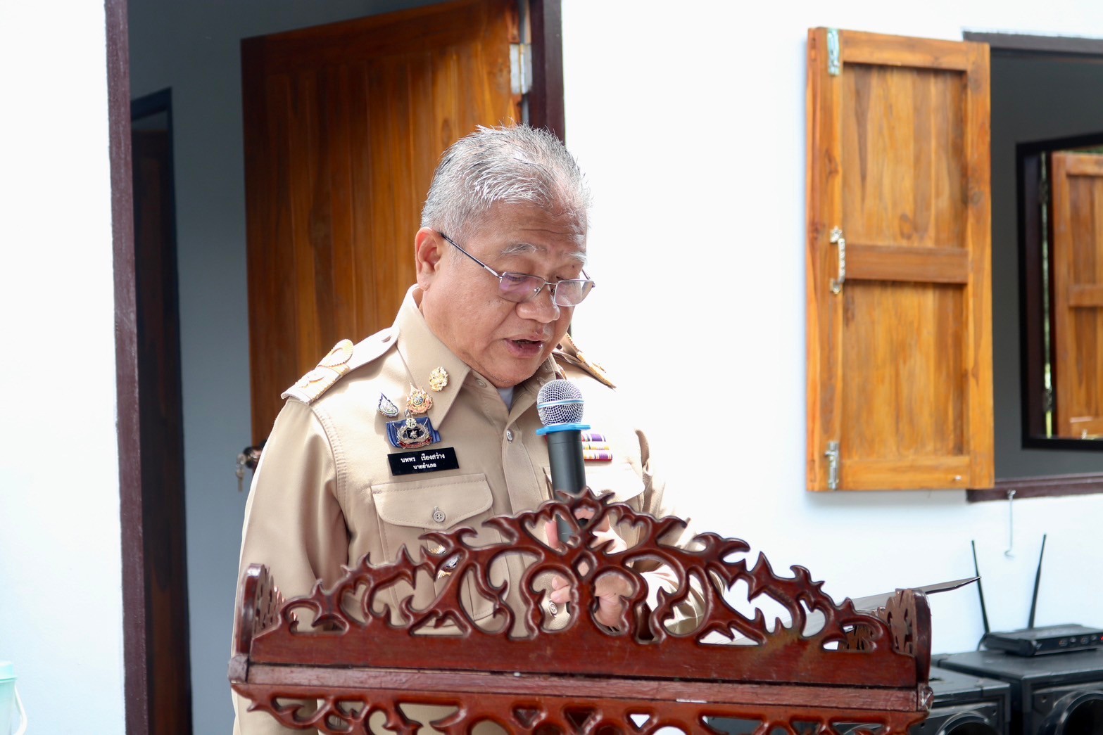 (#)สร้างสรรค์ชุมชน คนพช.น่าน(#) พช.น่าน จัดพิธีมอบบ้านโครงการบ้านห่วงใยจากใจสำนักงานสลากกินแบ่งรัฐบาล (GLO) ประจำปี 2566