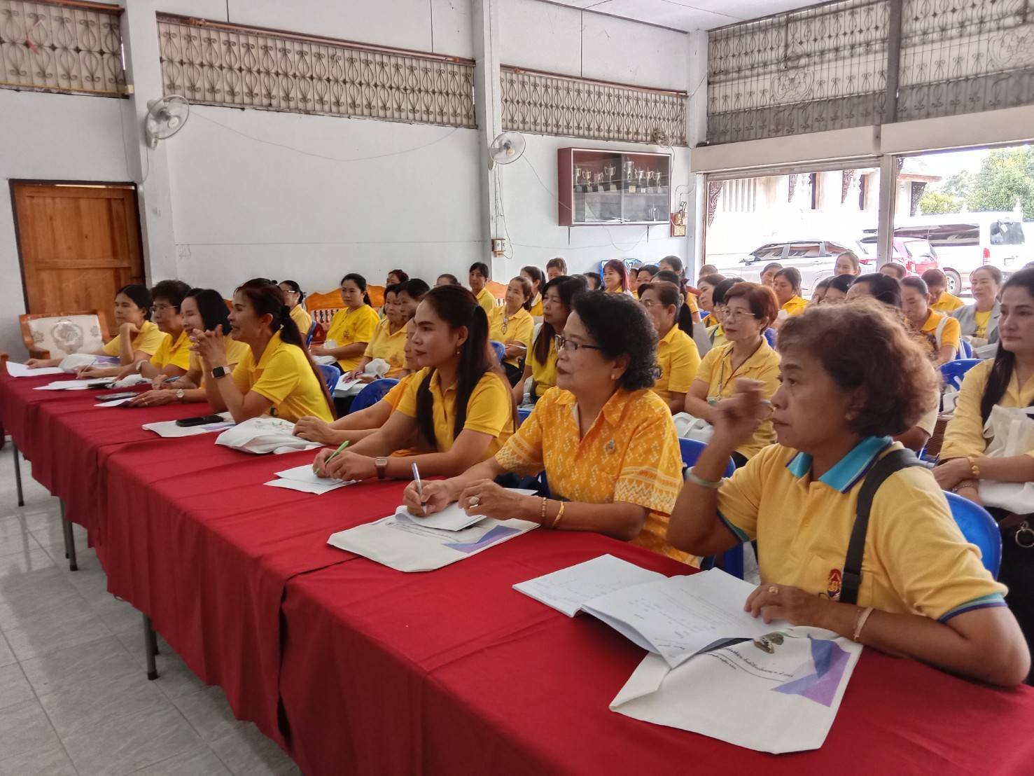 (#)สร้างสรรค์ชุมชน คนพช.น่าน (#) พช.น่าน ร่วมพิธีเปิดโครงการพัฒนาศักยภาพและฝึกอาชีพกลุ่มสตรี จังหวัดน่าน ประจำปี 2567