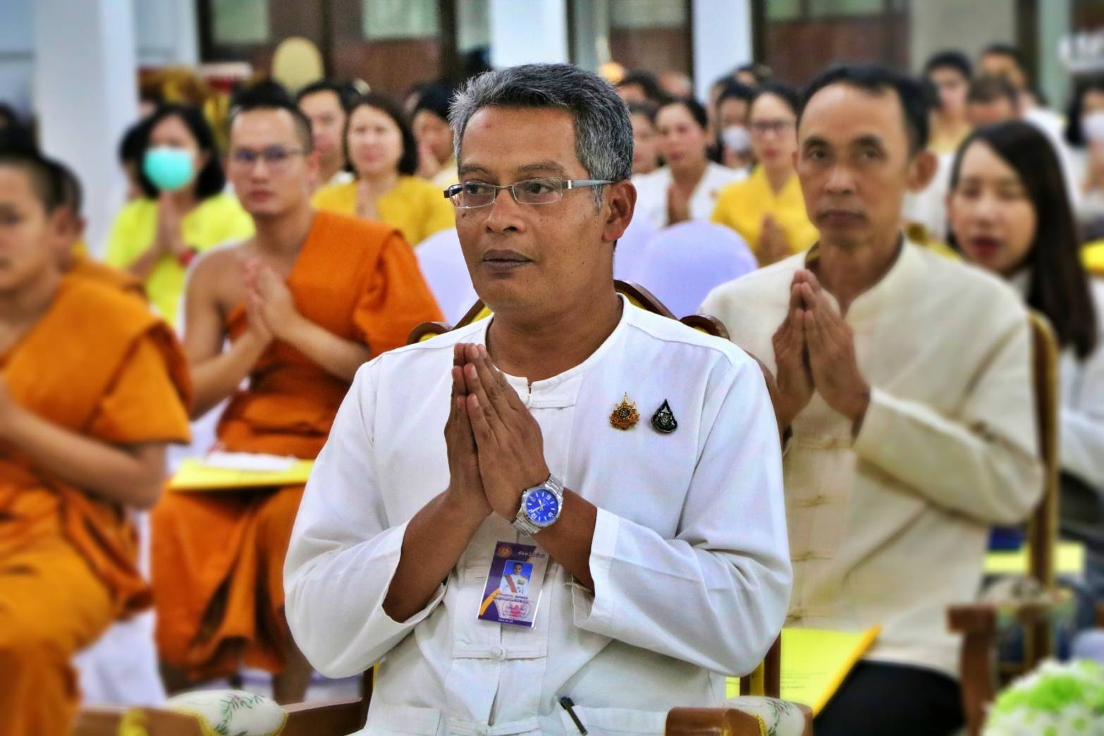 (#)สร้างสรรค์ชุมชน คนพช.น่าน(#) พช.น่าน ร่วมพิธีเจริญพระพุทธมนต์เฉลิมพระเกียรติ ถวายพระพรชัยมงคลแด่ พระบาทสมเด็จพระเจ้าอยู่หัว เนื่องในโอกาสวันเฉลิมพระชนมพรรษา 6 รอบ 28 กรกฎาคม 2567