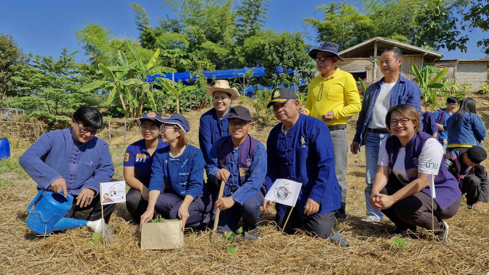 (#) สร้างสรรค์ชุมชน คนพช.น่าน(#)พช.น่าน จัดกิจกรรมเอามื้อสามัคคี ตามโครงการโคก หนอง นาวิถีน่าน พอเพียงสู่ความยั่งยืน ครั้งที่ 1/2568