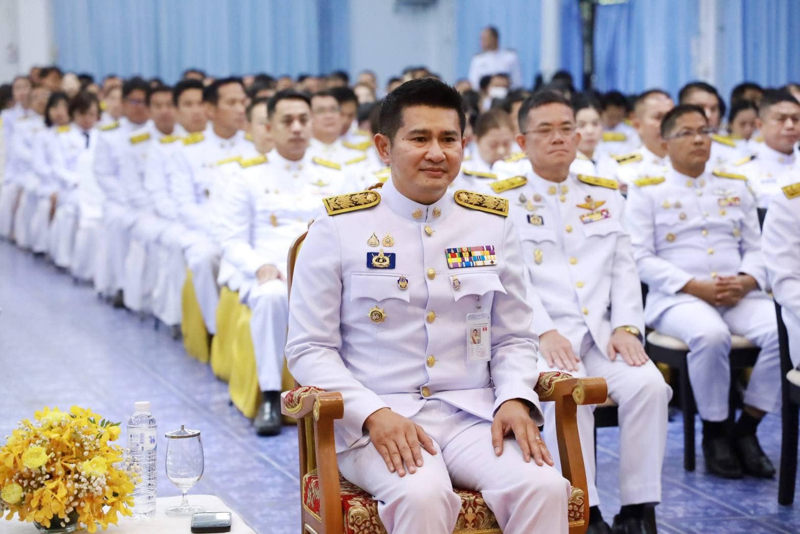 (#)สร้างสรรค์ชุมชน คนพช.น่าน(#) พช.น่าน ร่วมประกอบพิธีวางพานพุ่มดอกไม้สด เนื่องในวัน “พระบิดาแห่งฝนหลวง” ประจำปี 2567